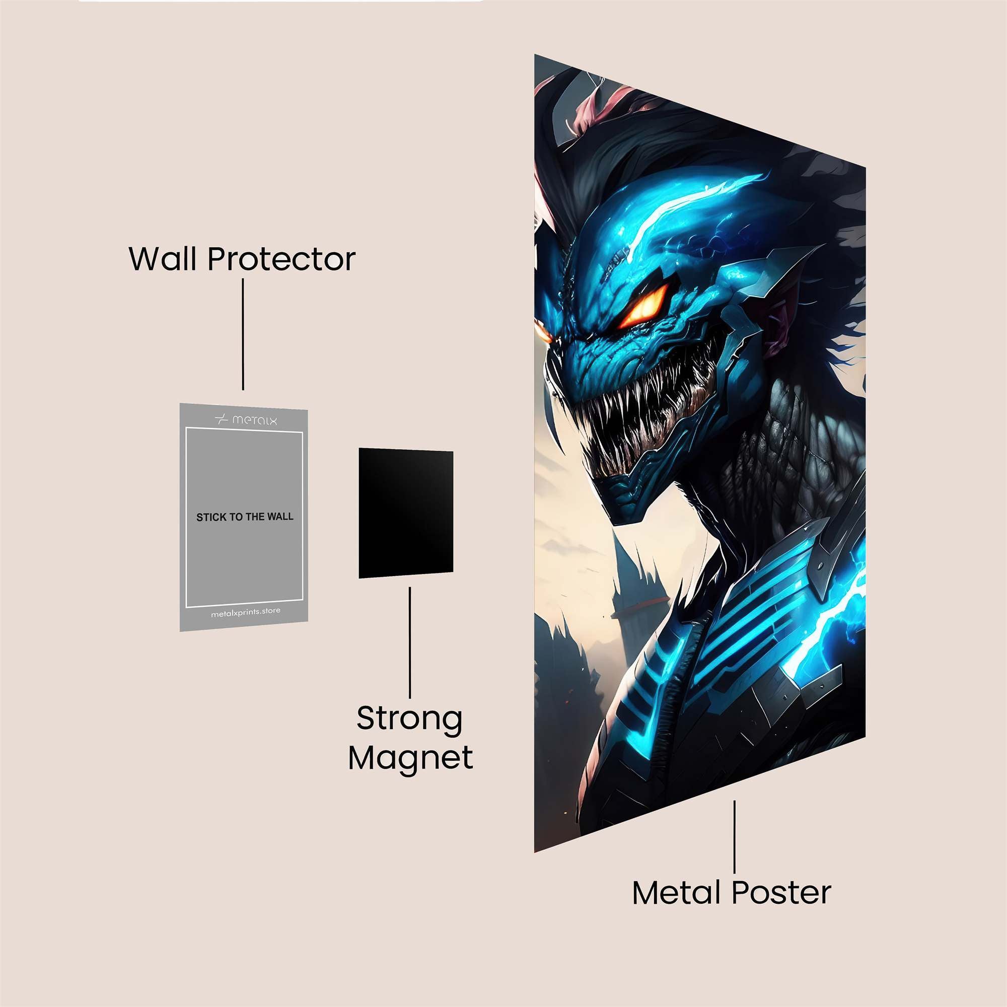 Demon Surge Safe Wall Magnetic / M