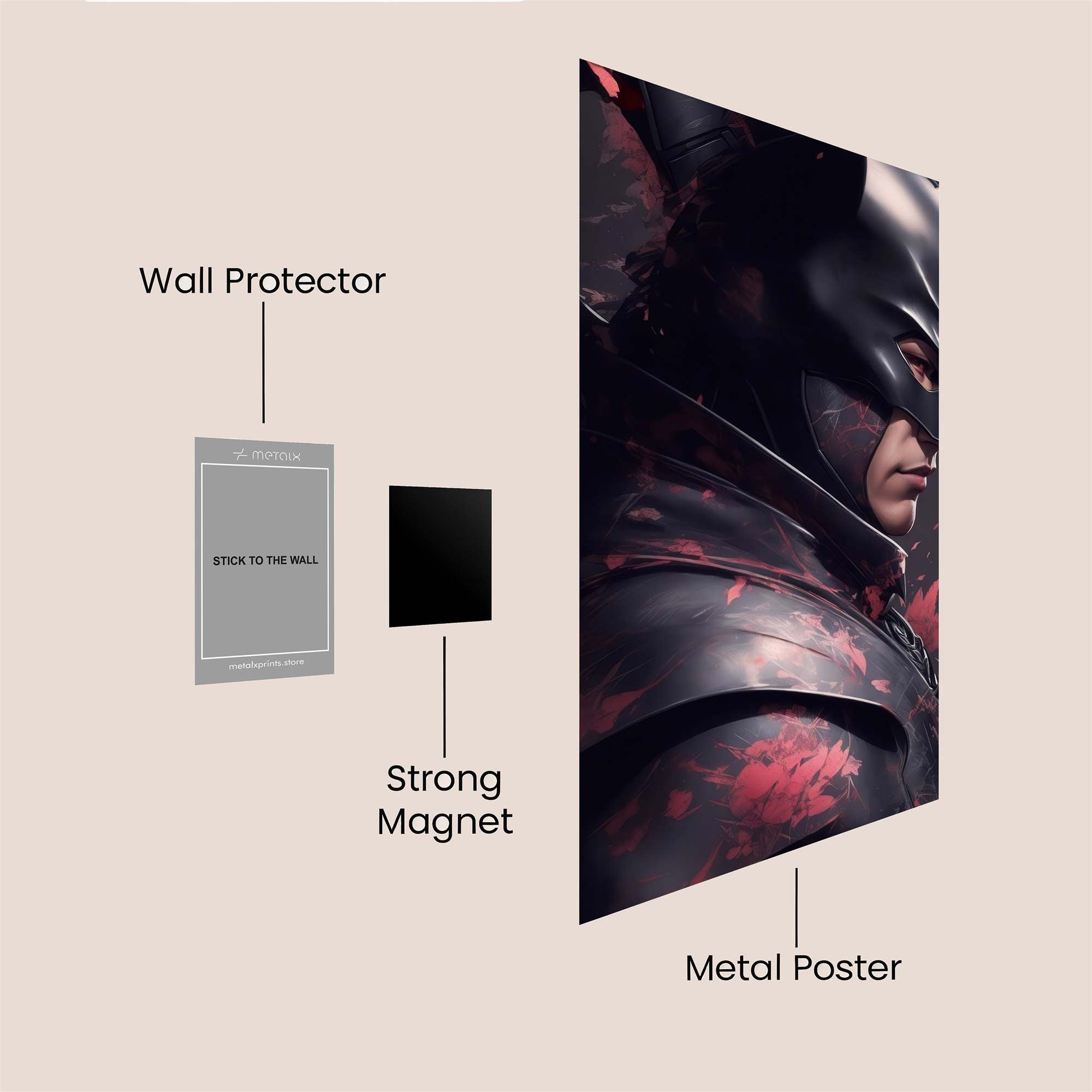 Batman Brooding Safe Wall Magnetic / M