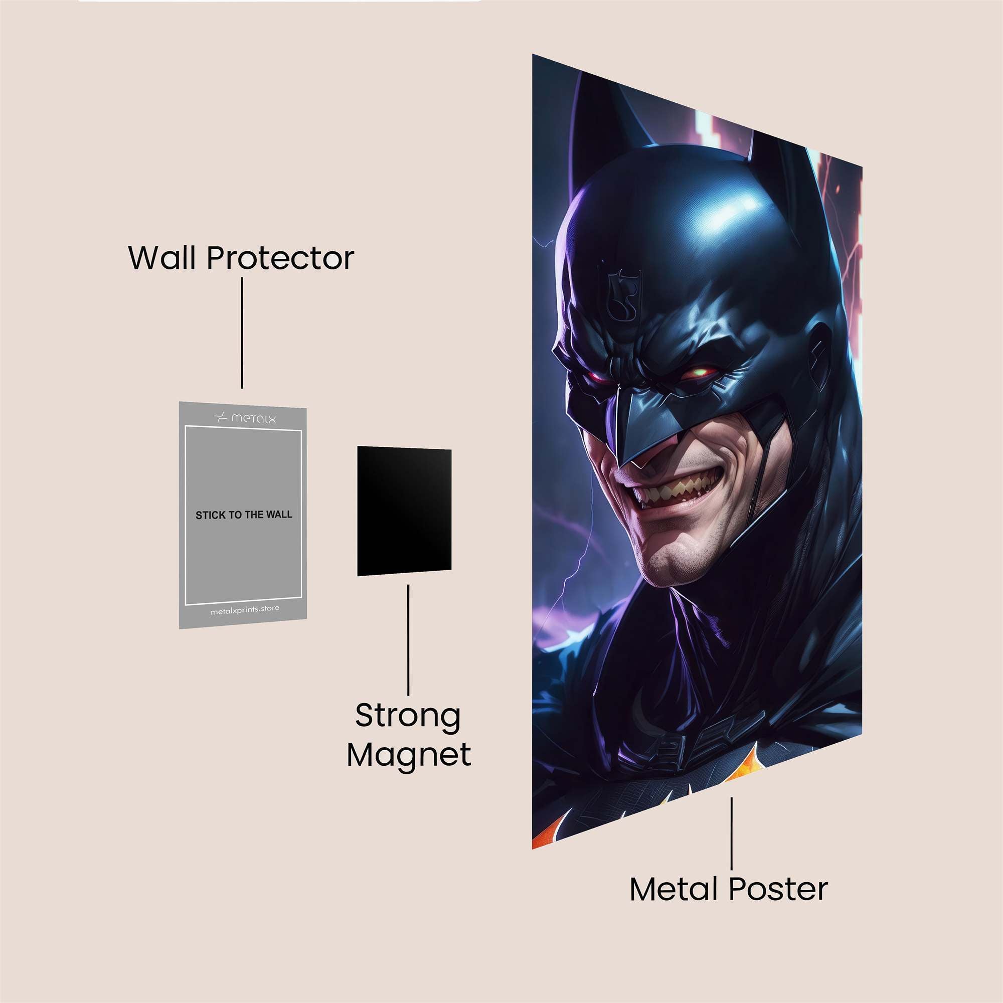 Batman Thunderous Safe Wall Magnetic / M