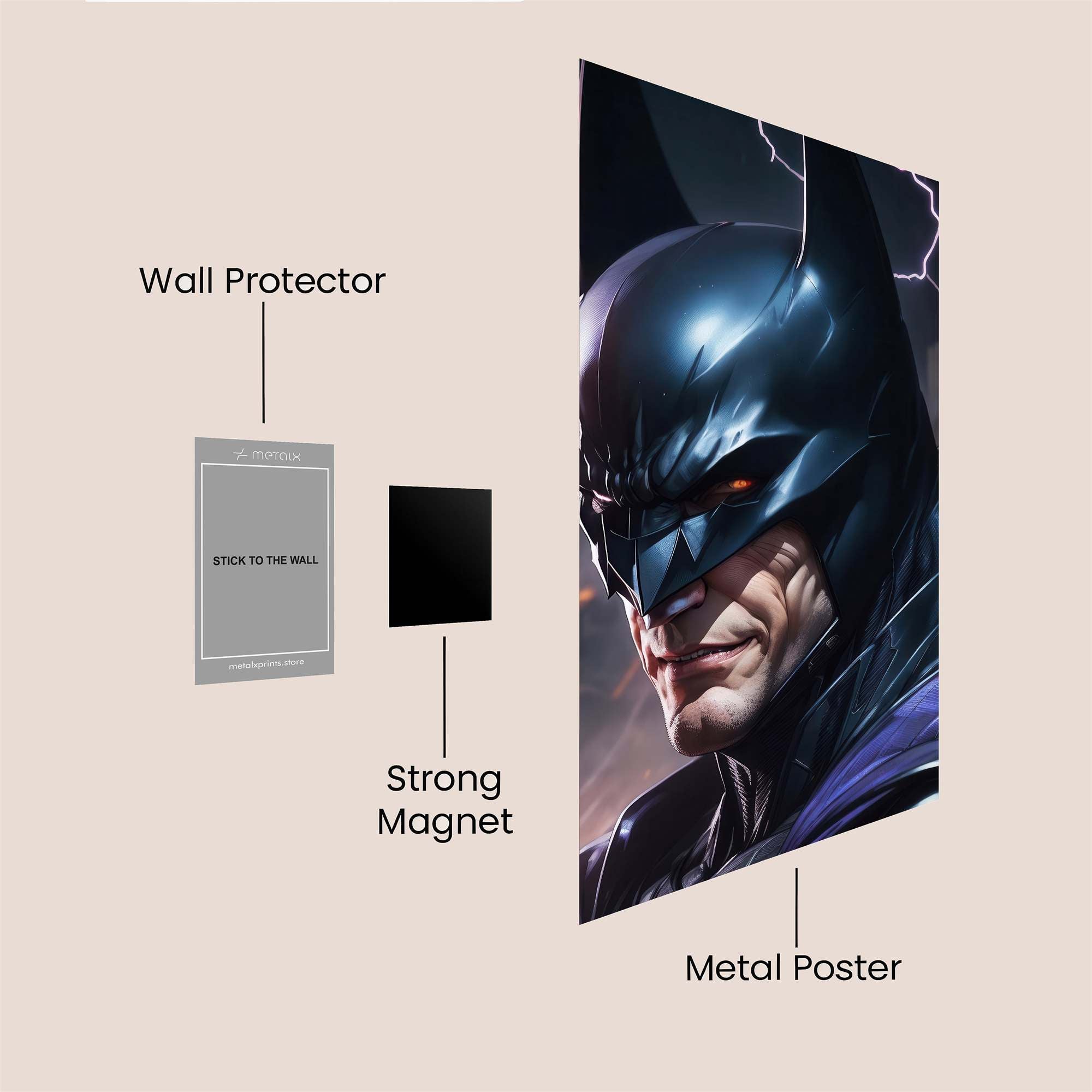 Batman Thunderous Safe Wall Magnetic / M