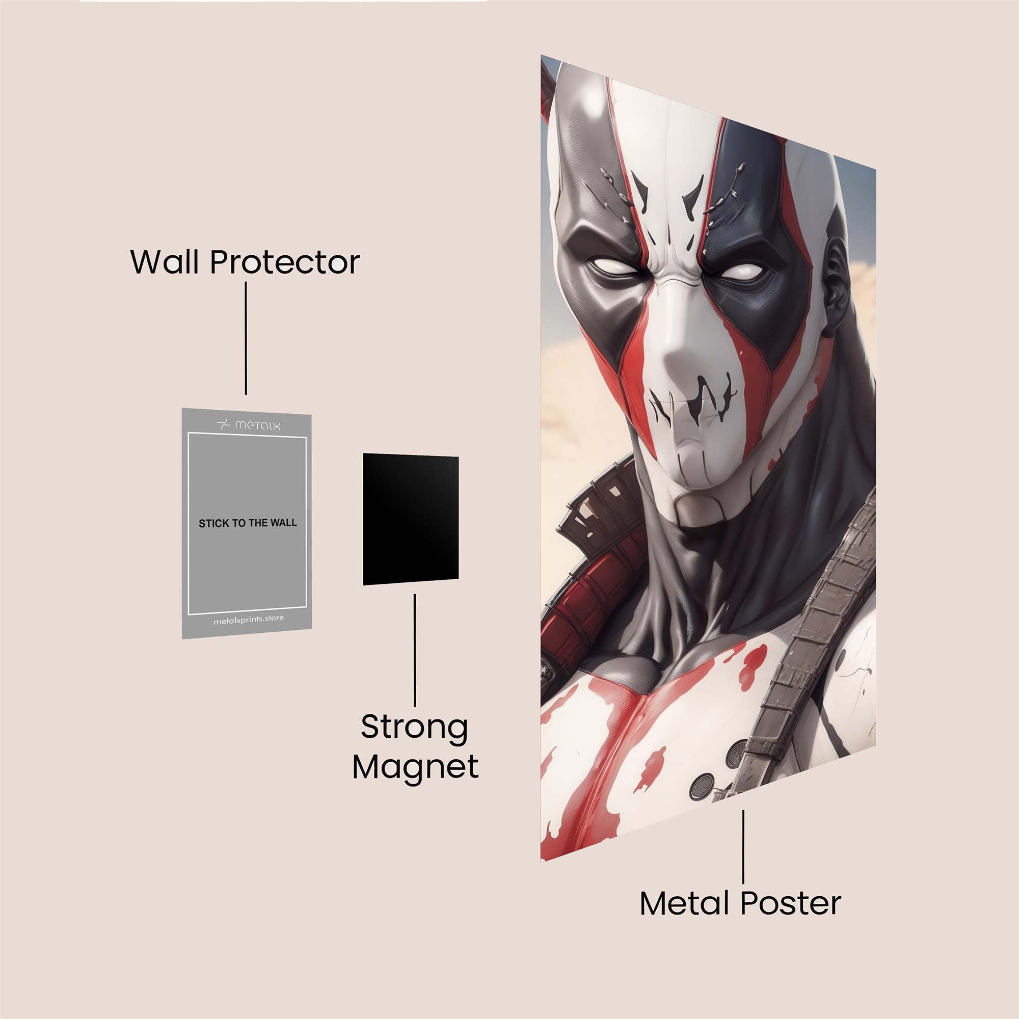 Deadpool Menace Safe Wall Magnetic / M