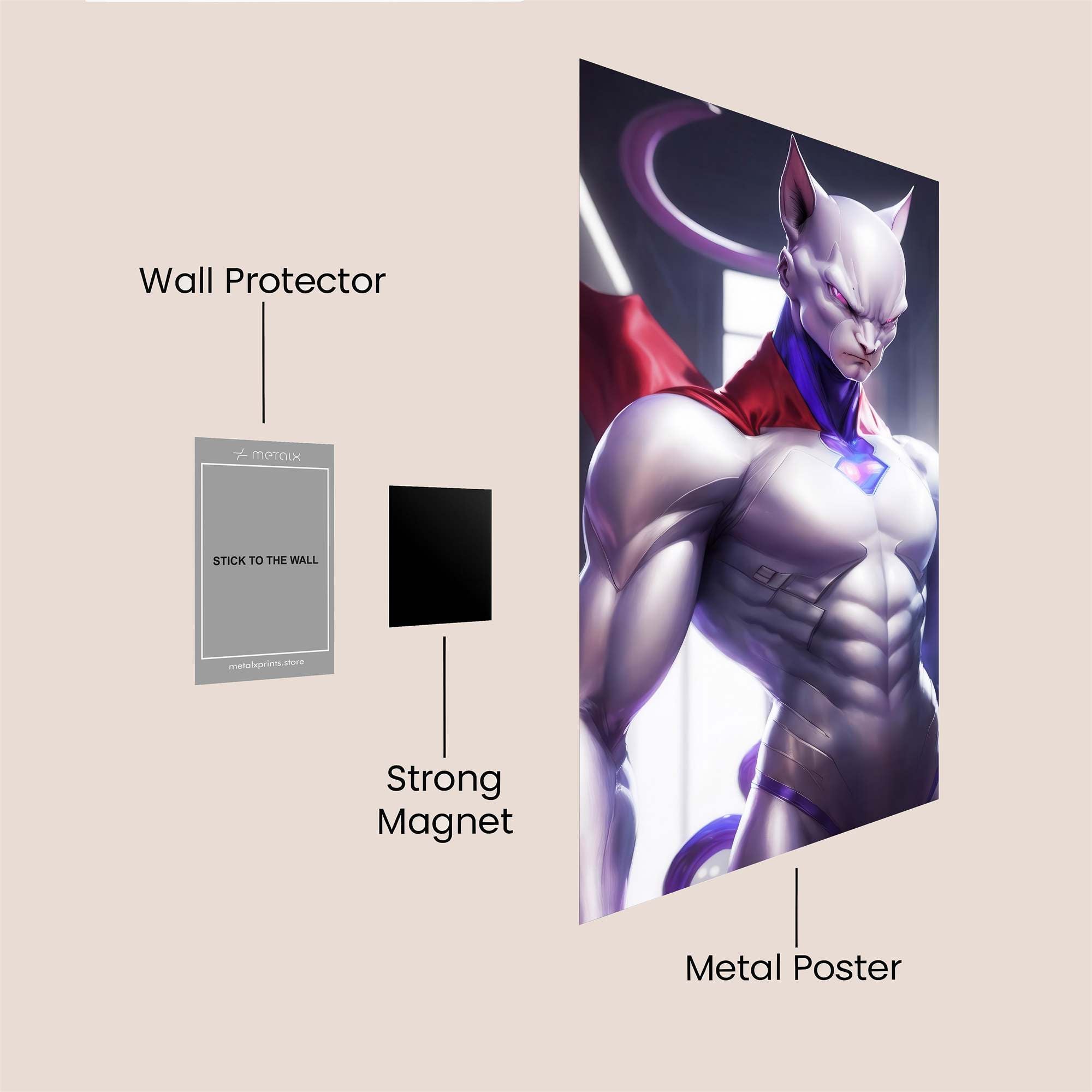 Superheroic Fusion Safe Wall Magnetic / M