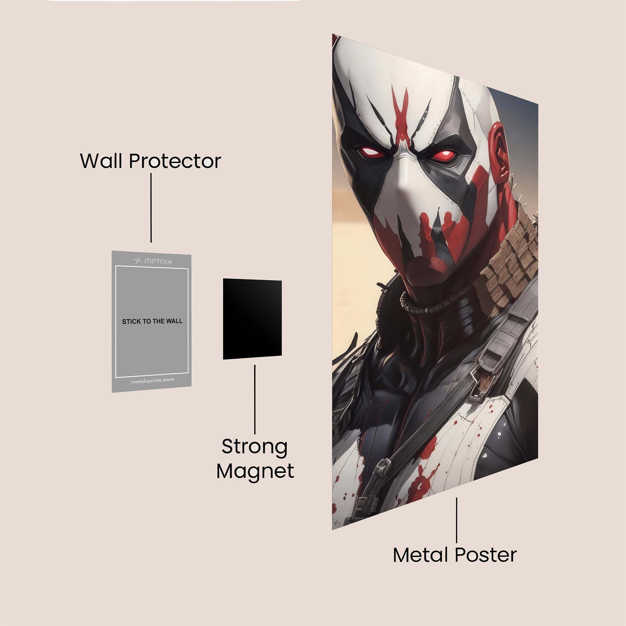 Deadpool Menace Safe Wall Magnetic / M