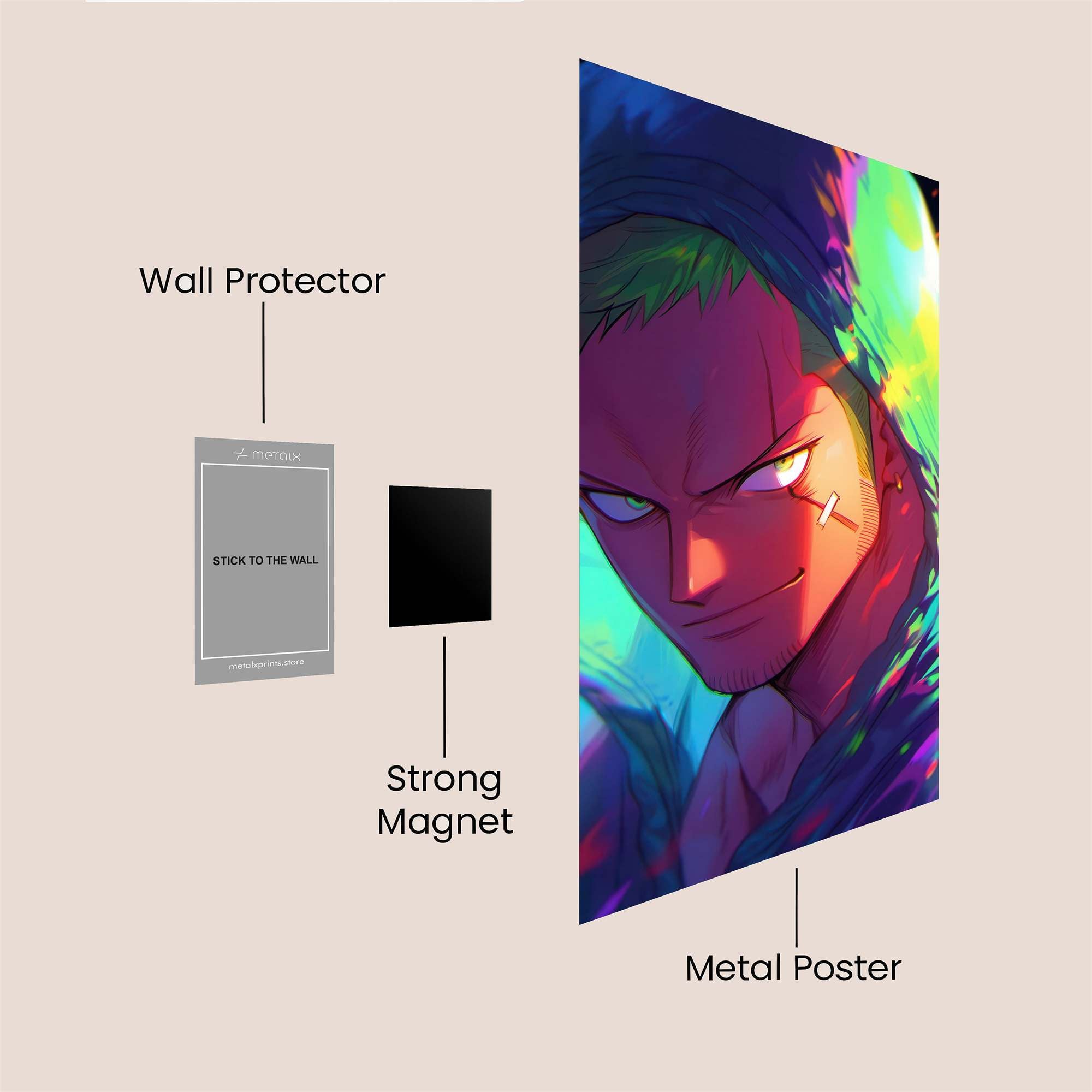 Roronoa Radiant Safe Wall Magnetic / M