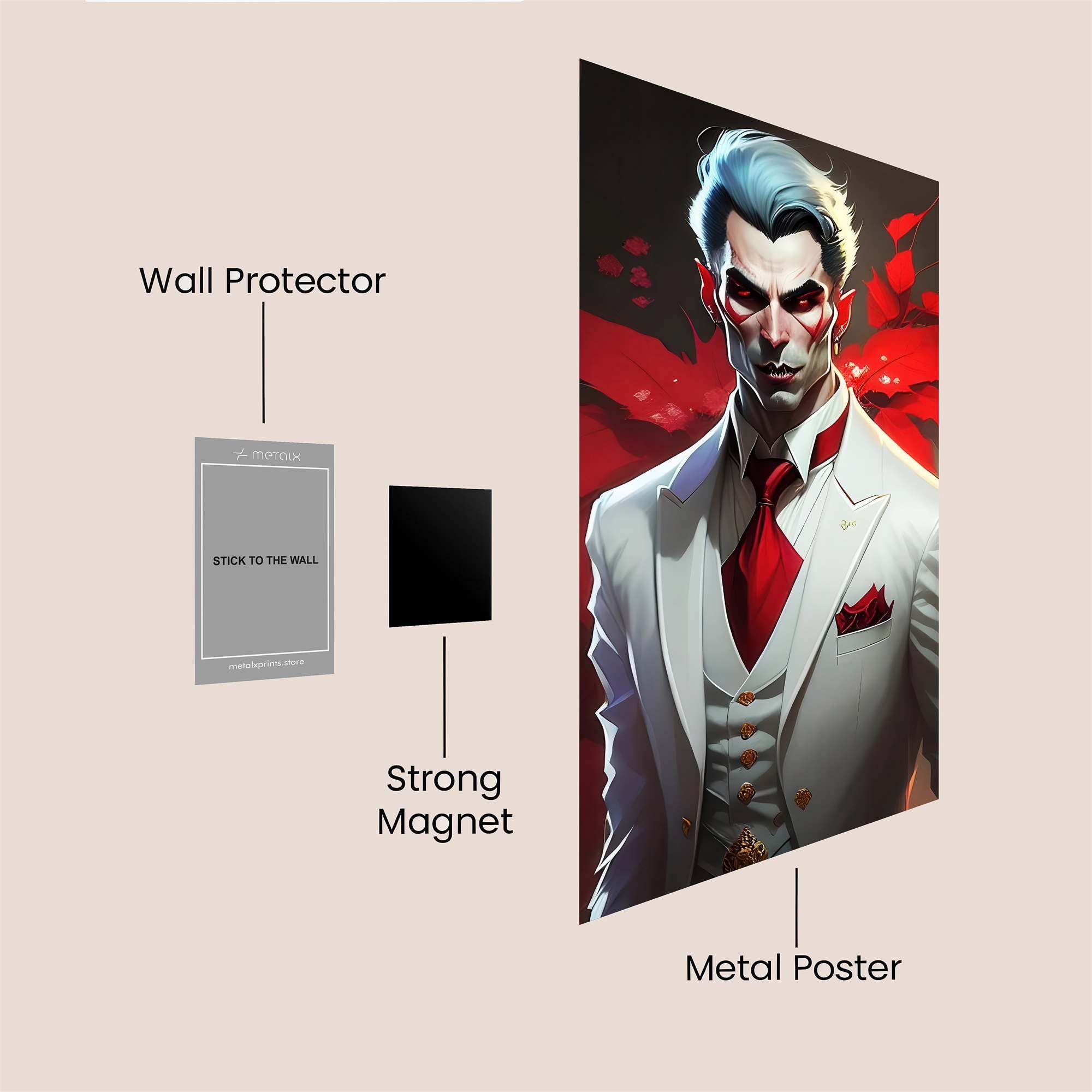 Gambit Elegant Safe Wall Magnetic / M