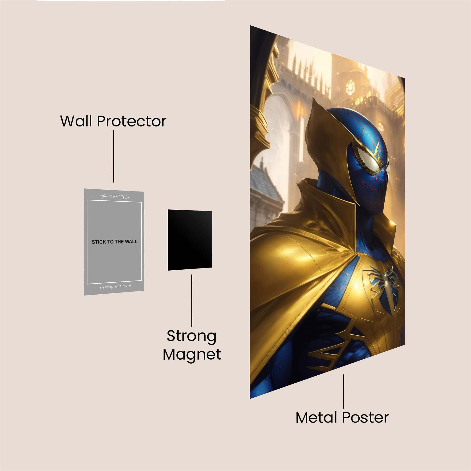 Spider-Majesty Safe Wall Magnetic / M
