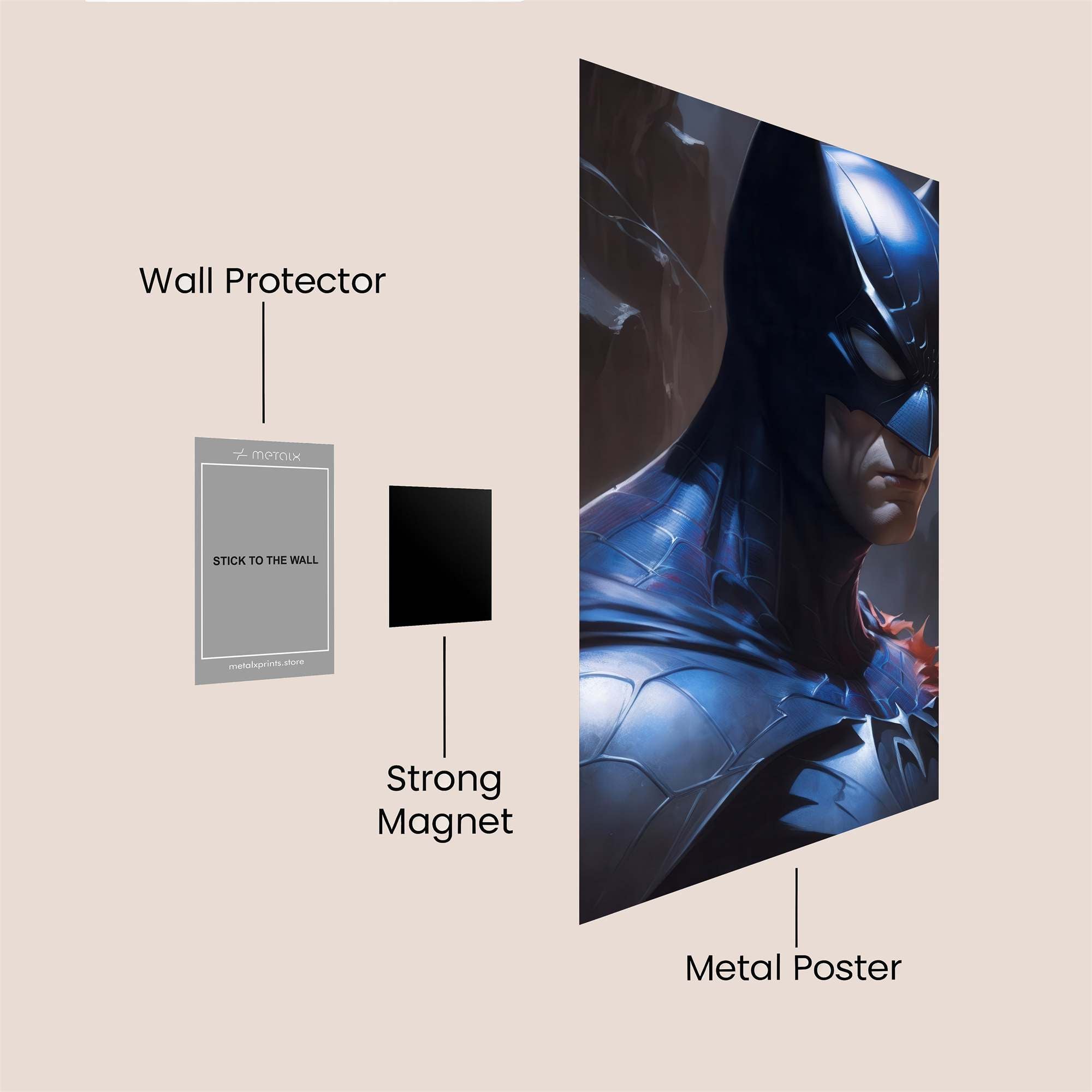 Batman Resolute Safe Wall Magnetic / M