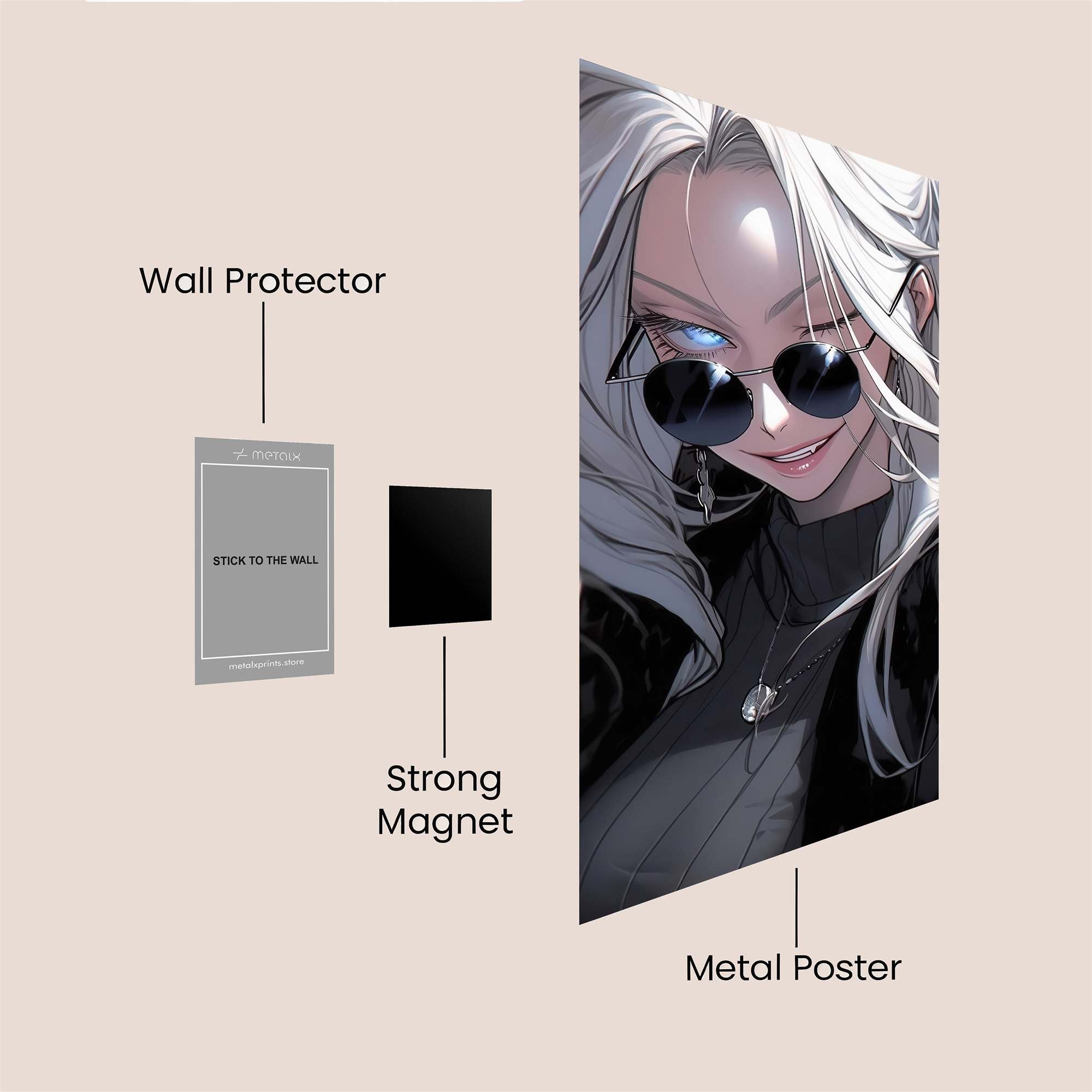 Mystique Charm Safe Wall Magnetic / M