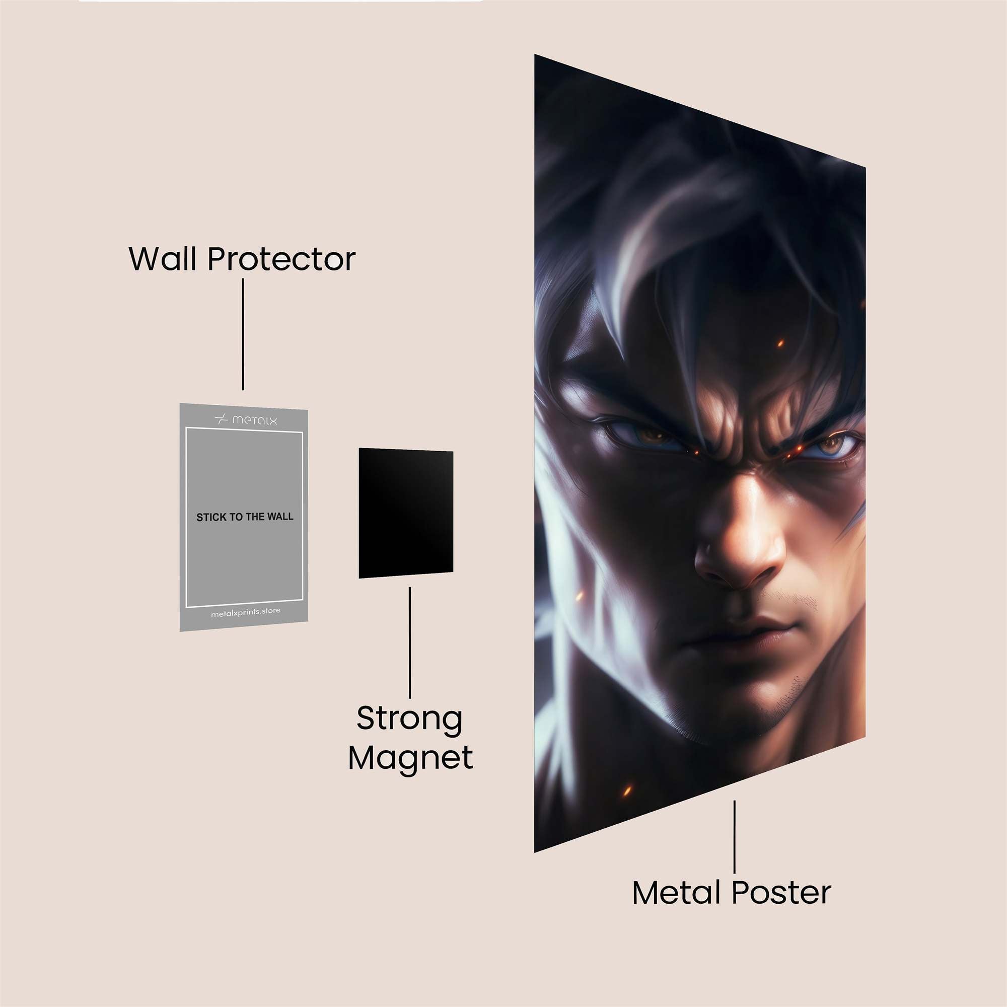 Goku Intense Safe Wall Magnetic / M