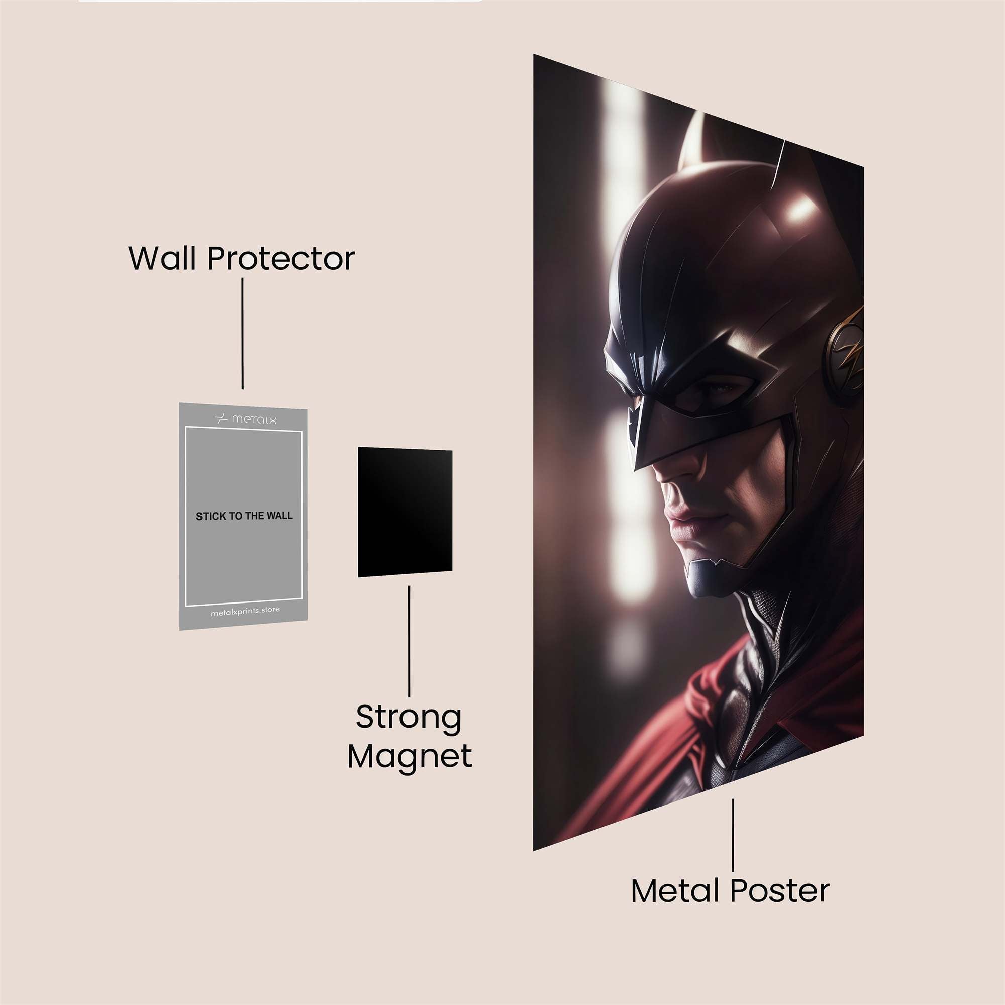 Batman Brooding Safe Wall Magnetic / M