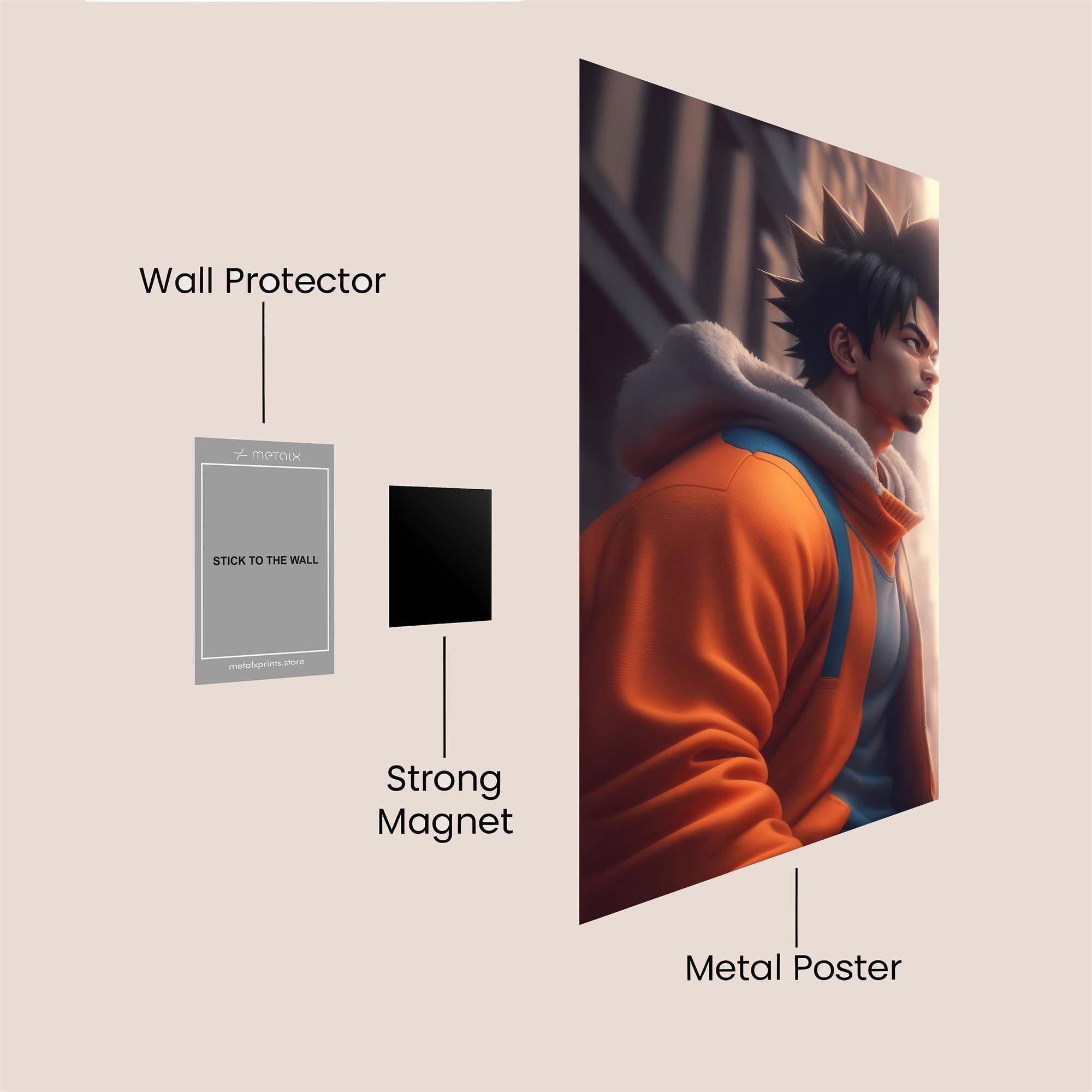 Yamcha Determined Safe Wall Magnetic / M