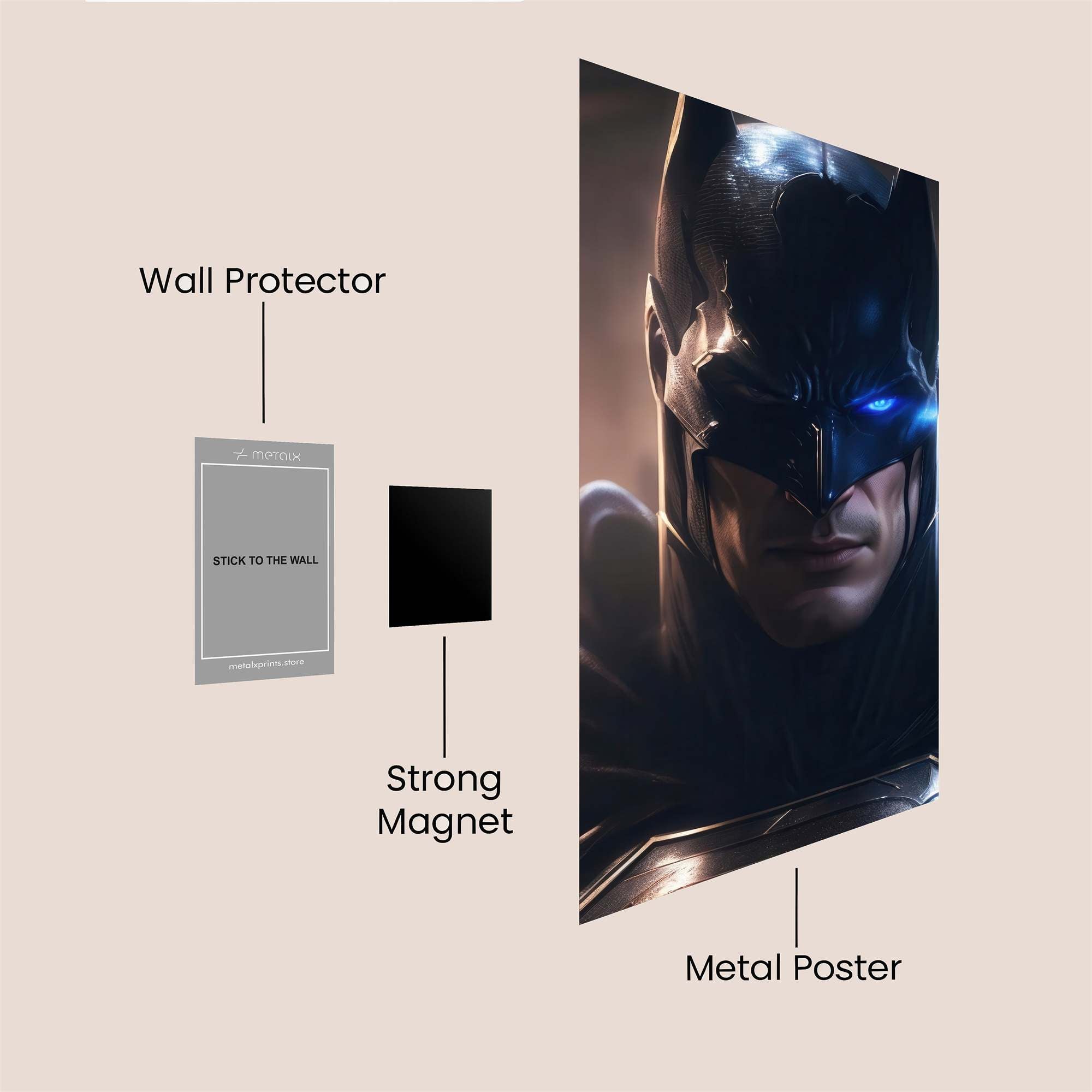 Batman Intense Safe Wall Magnetic / M