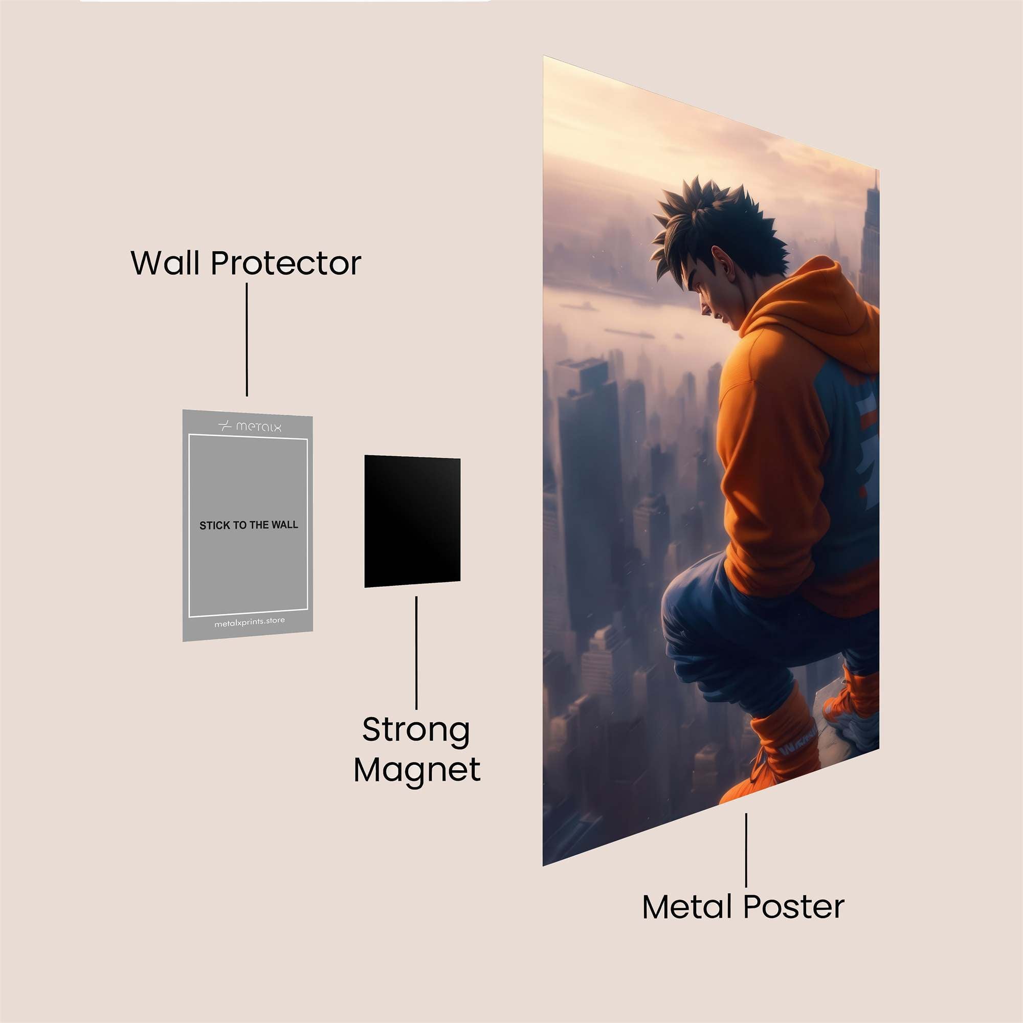 Denji Reflective Safe Wall Magnetic / M