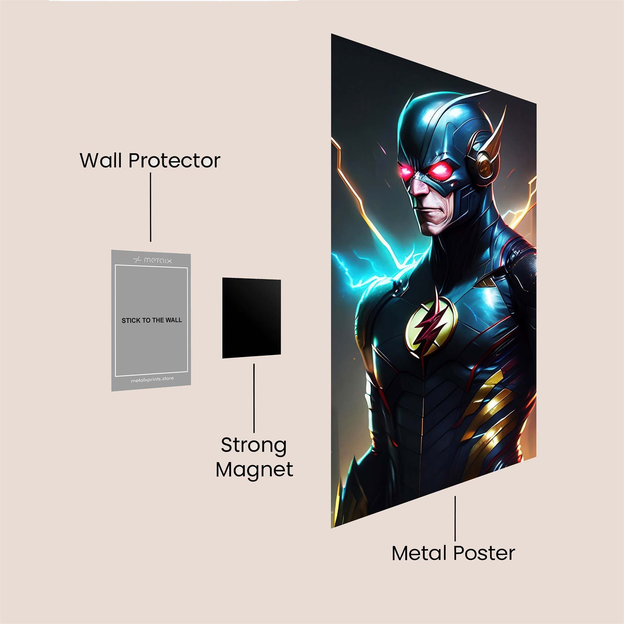 Flash Menace Safe Wall Magnetic / M