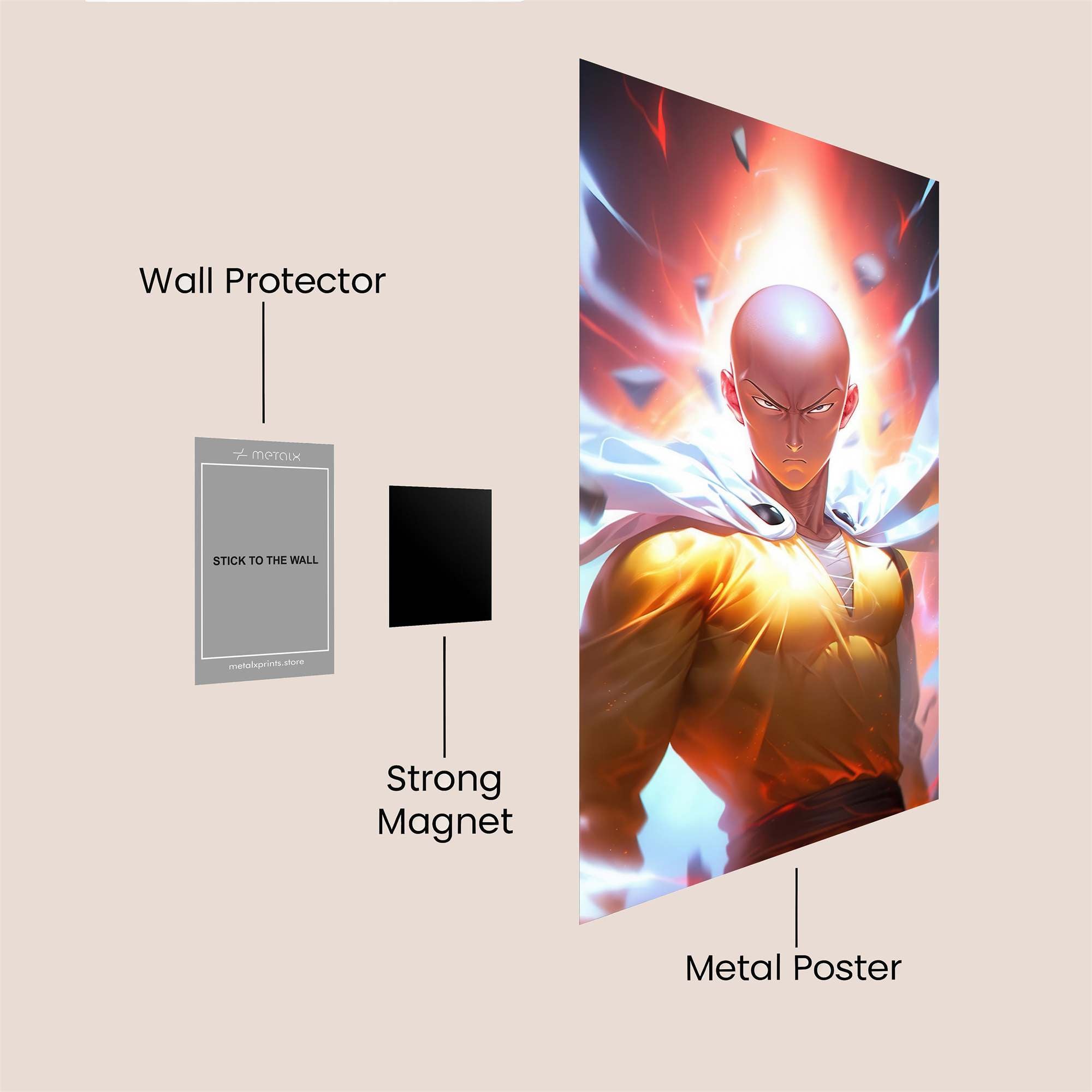 Saitama Radiant Safe Wall Magnetic / M