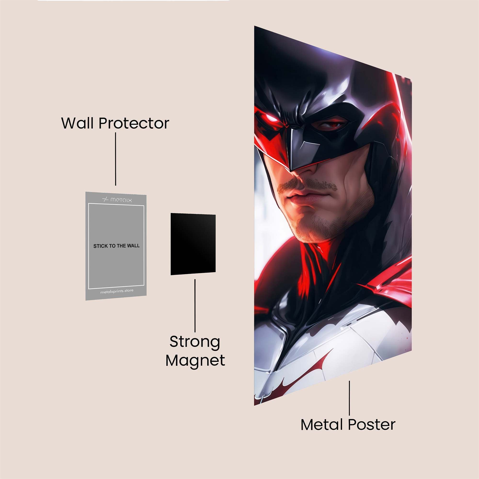 Batman Fierce Safe Wall Magnetic / M