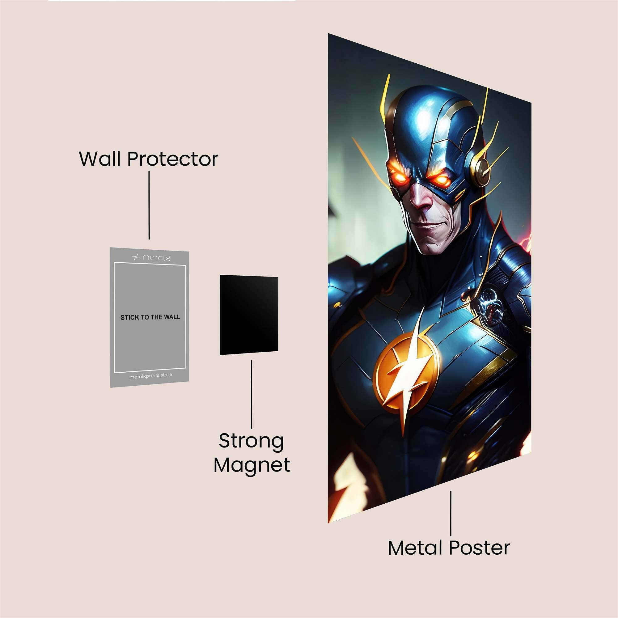 Flash Menace Safe Wall Magnetic / M