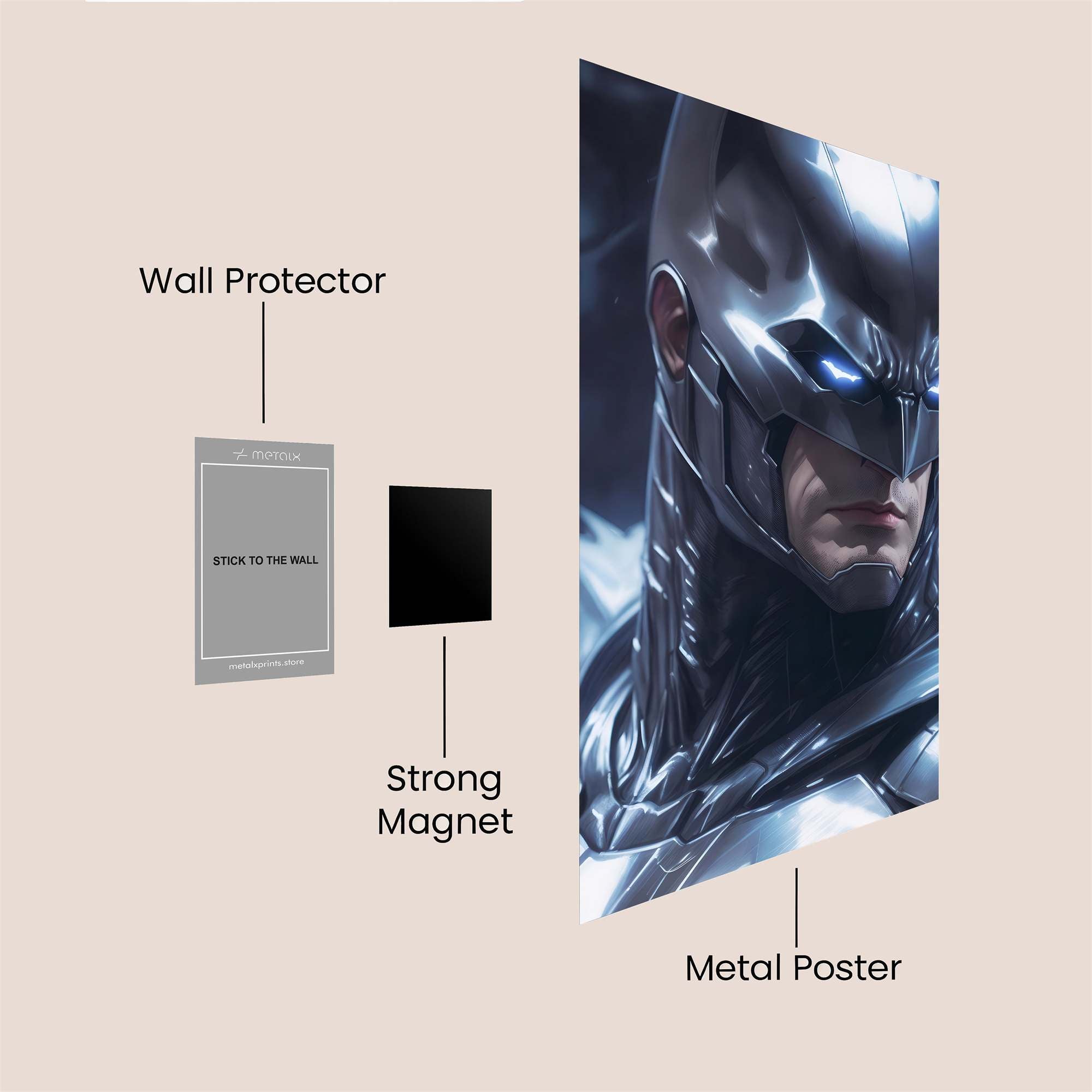 Batman Resolute Safe Wall Magnetic / M