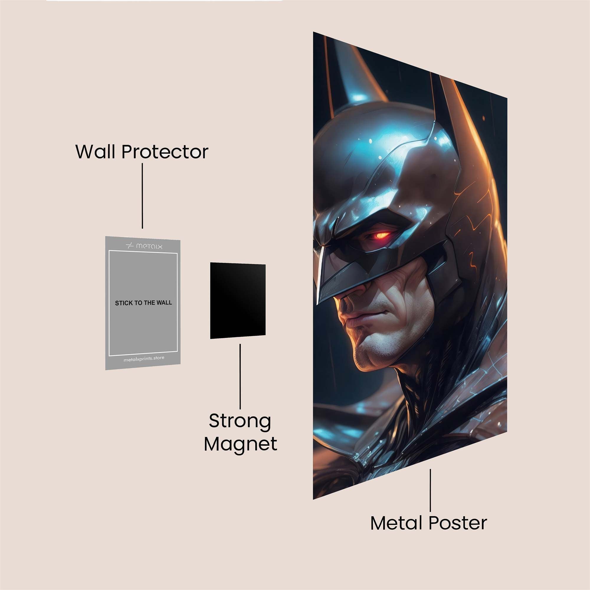 Batman Ferocious Safe Wall Magnetic / M