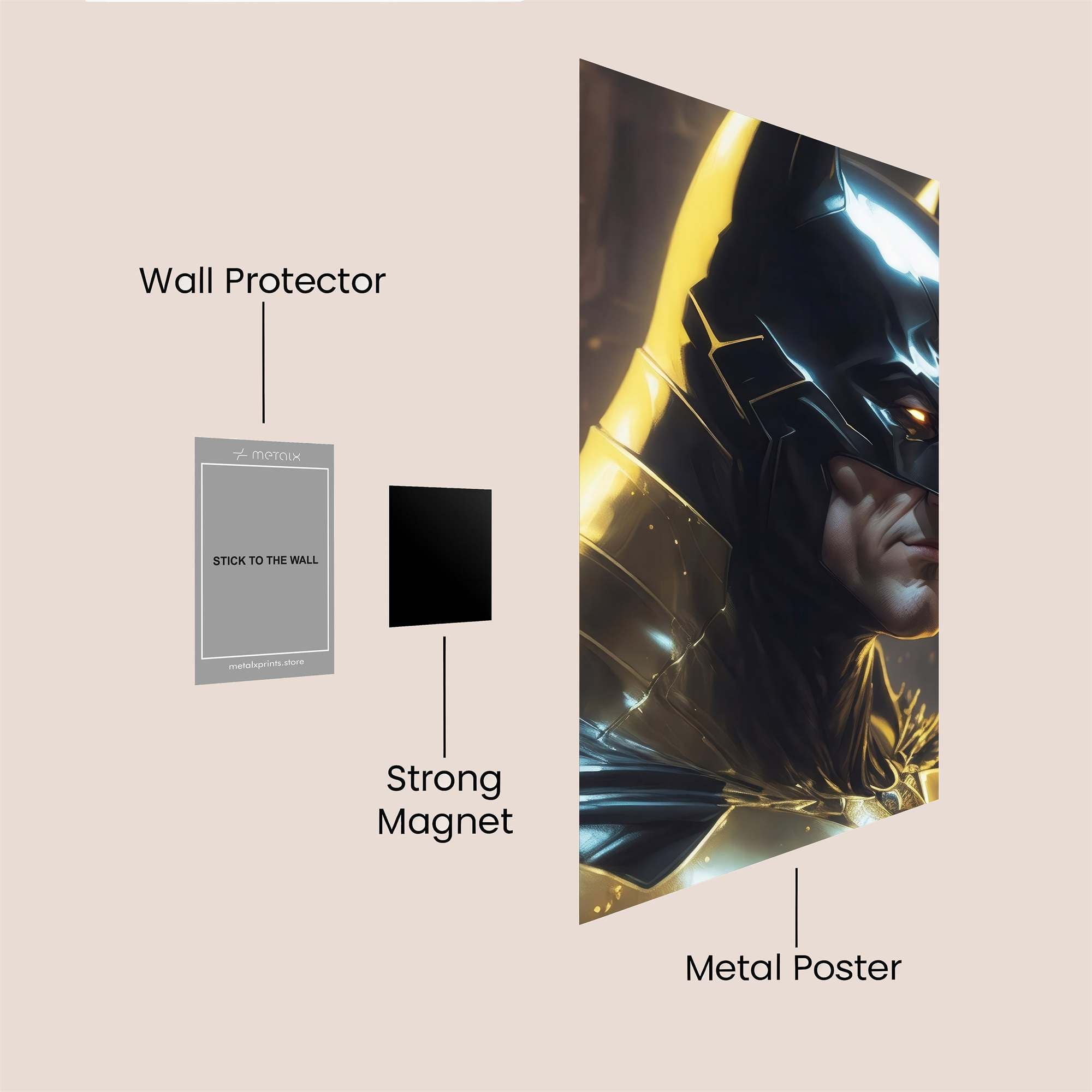 Batman Fierce Safe Wall Magnetic / M