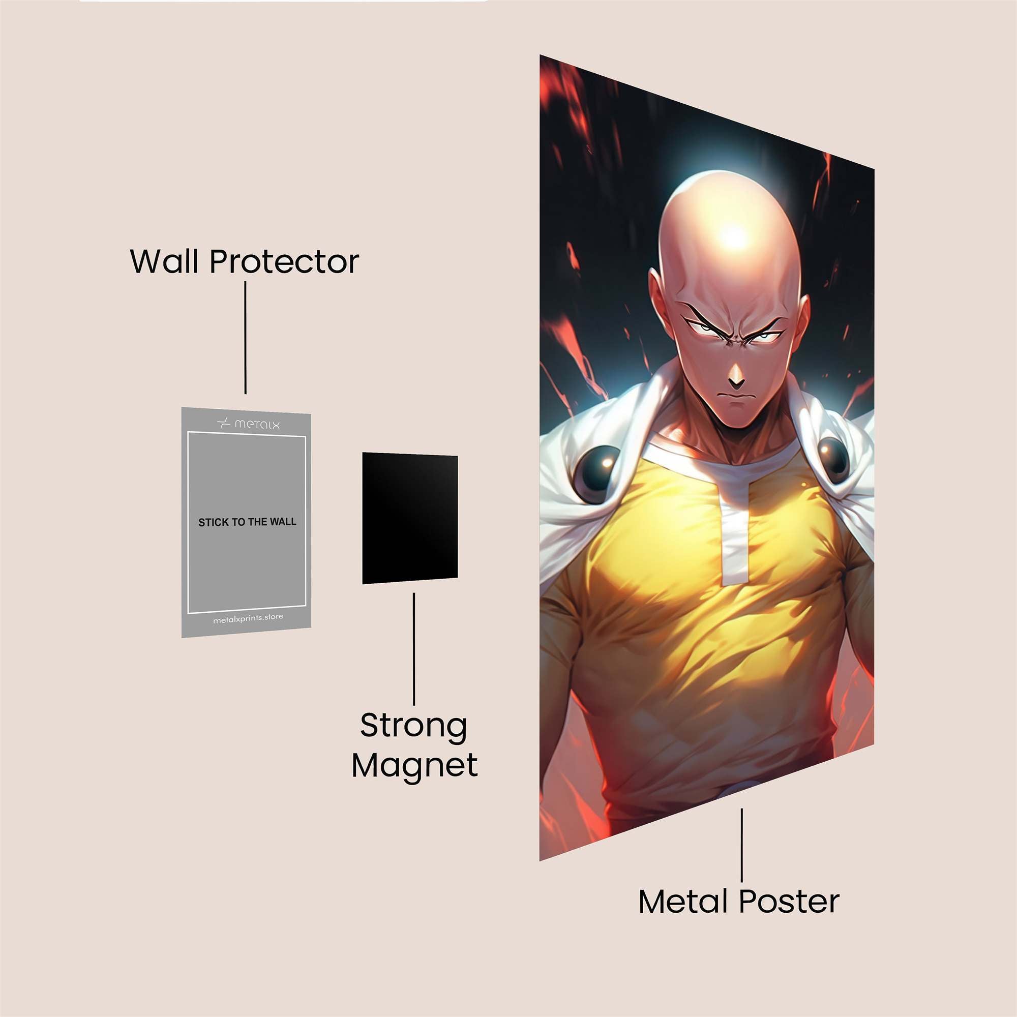 Saitama Radiant Safe Wall Magnetic / M