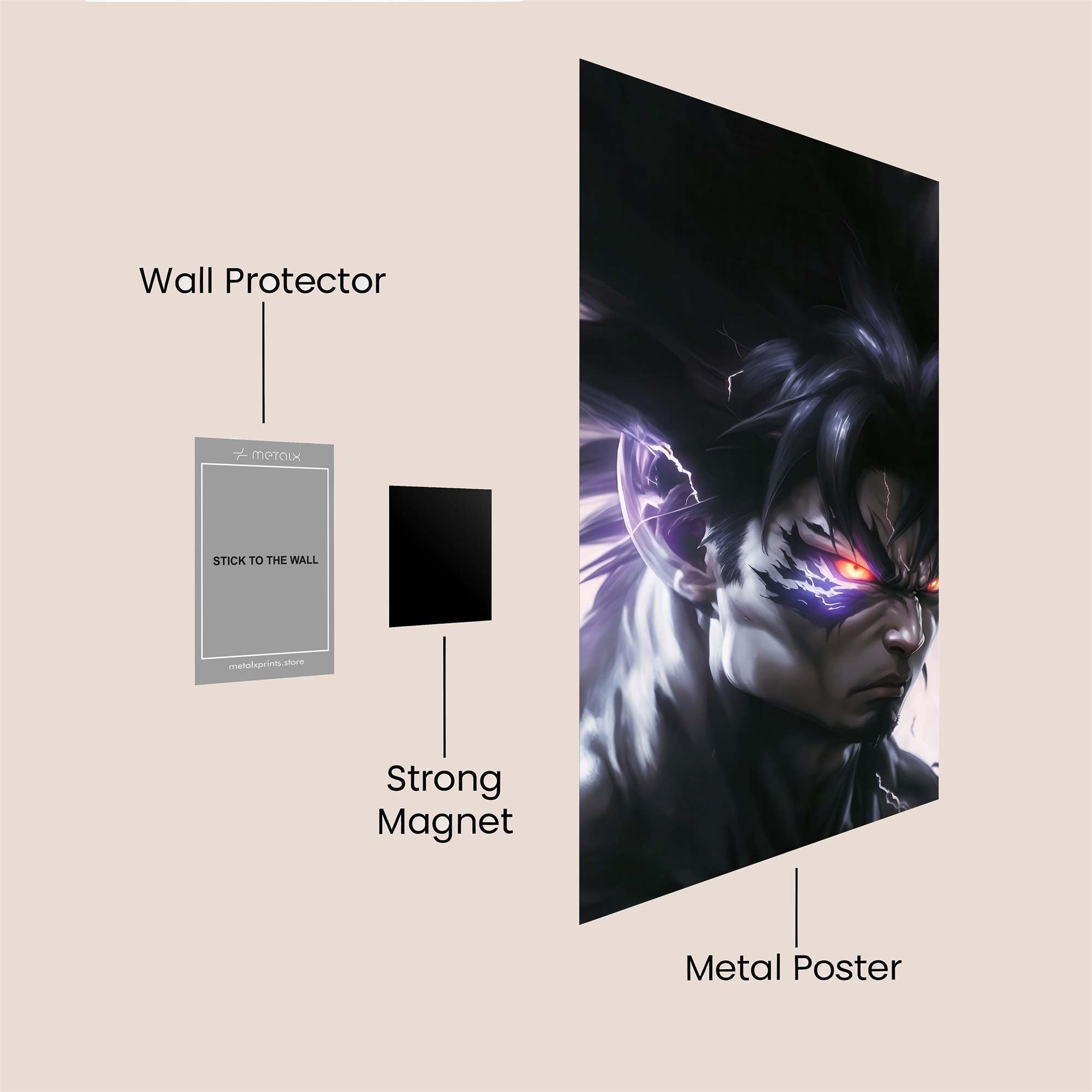 Goku Sinister Safe Wall Magnetic / M