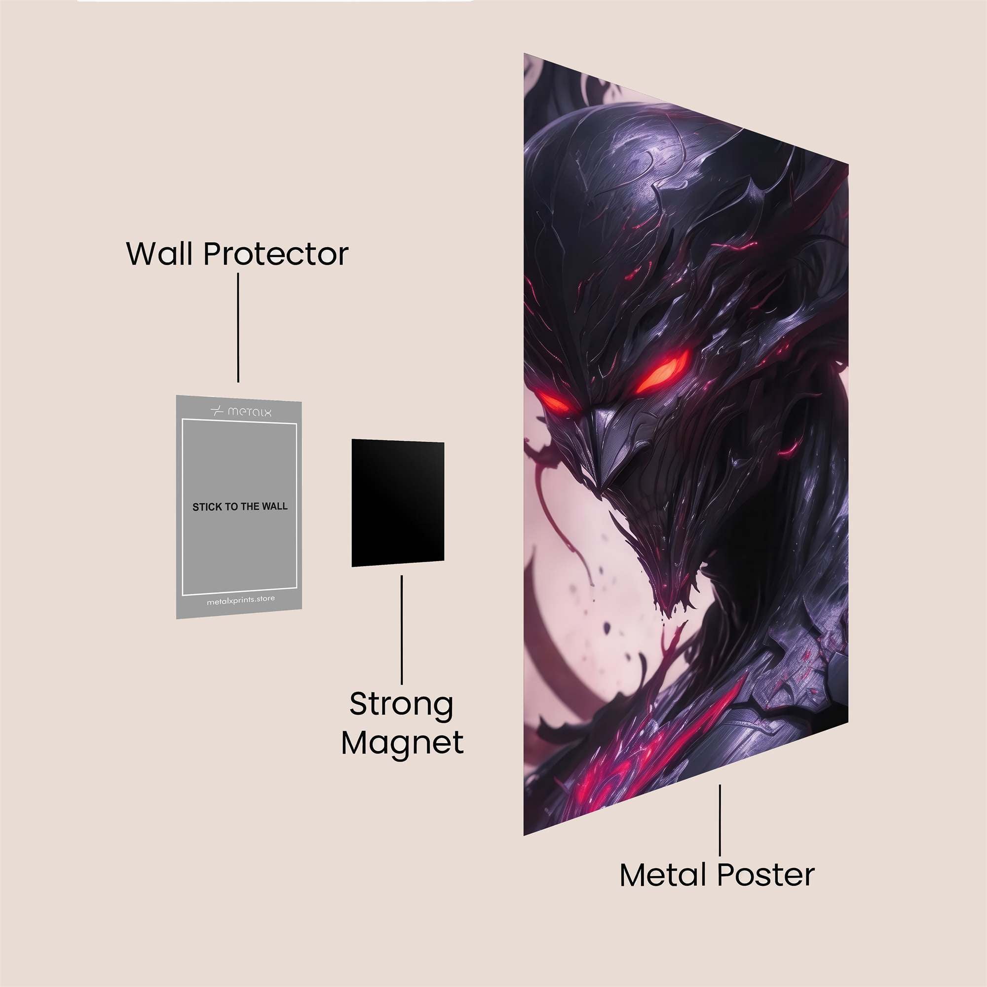 Demon Wrath Safe Wall Magnetic / M