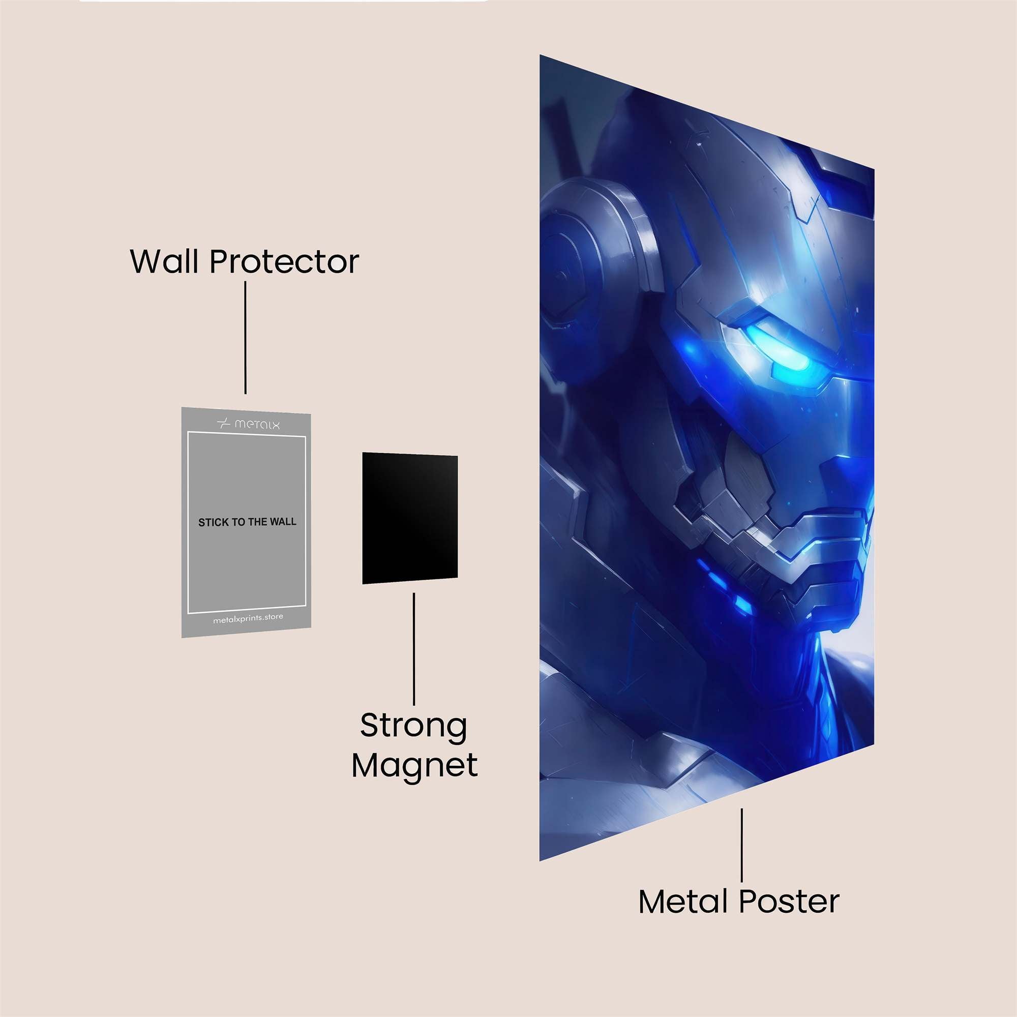 Iron Sentinel Safe Wall Magnetic / M