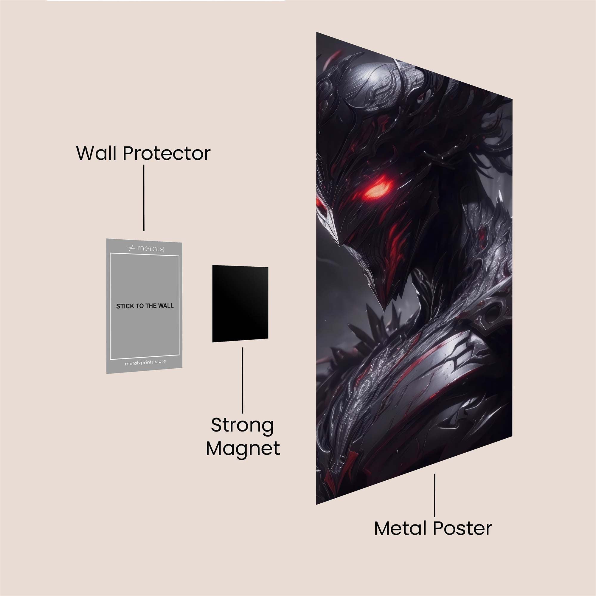 Demon Fury Safe Wall Magnetic / M