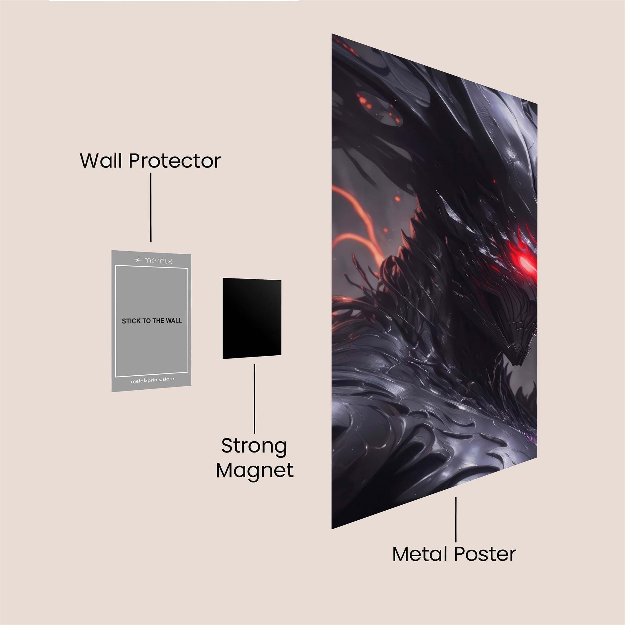 Demon Wrath Safe Wall Magnetic / M