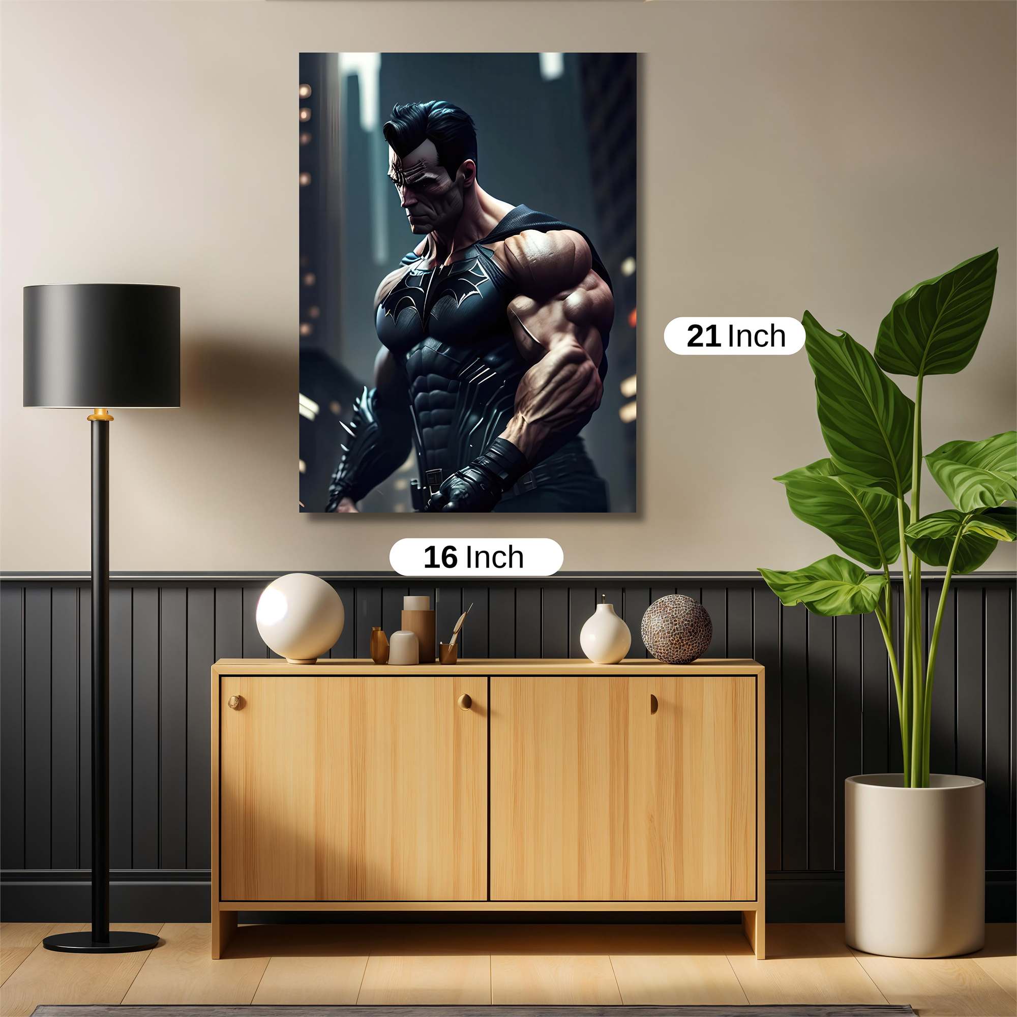 Batman Brooding Safe Wall Magnetic / M