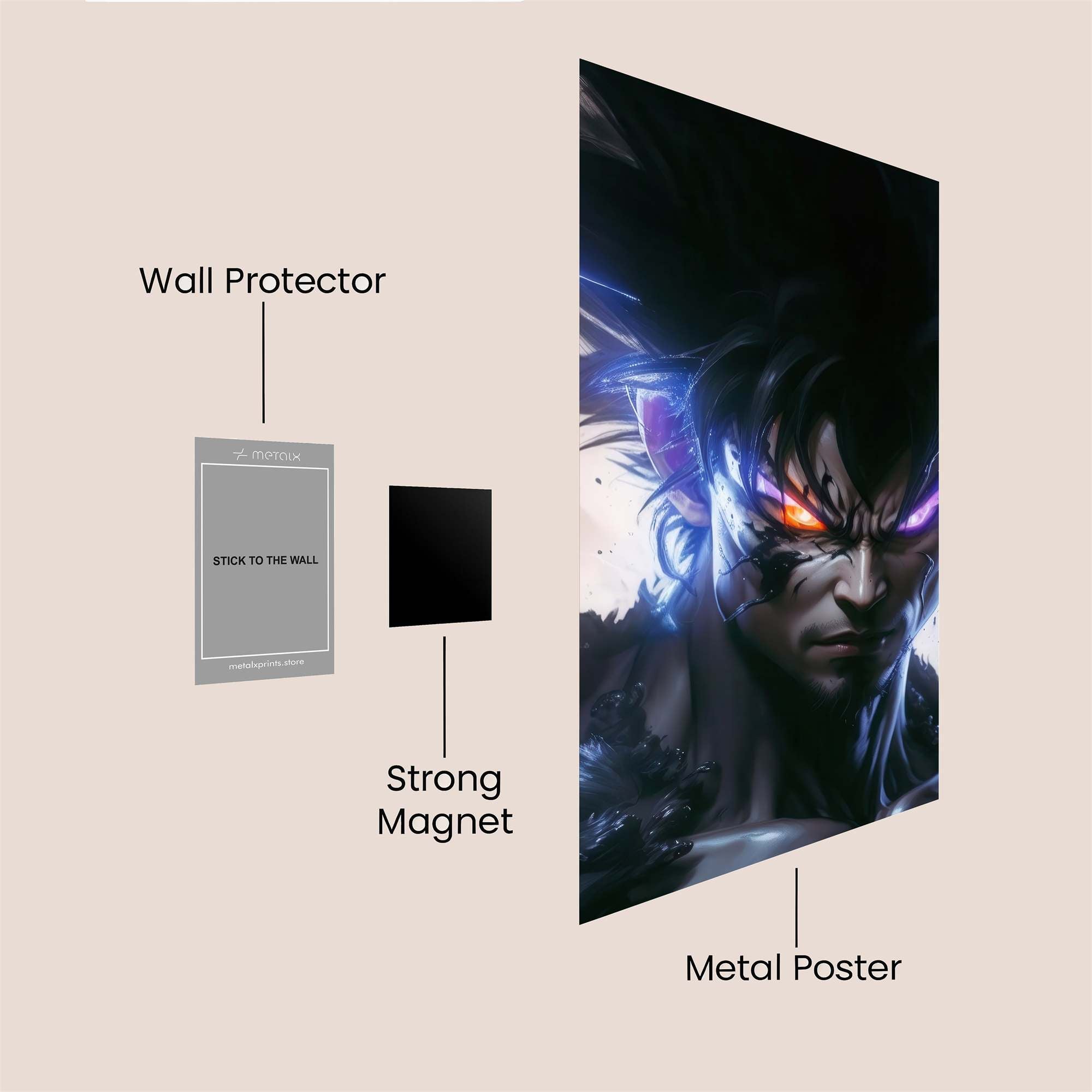 Goku Sinister Safe Wall Magnetic / M