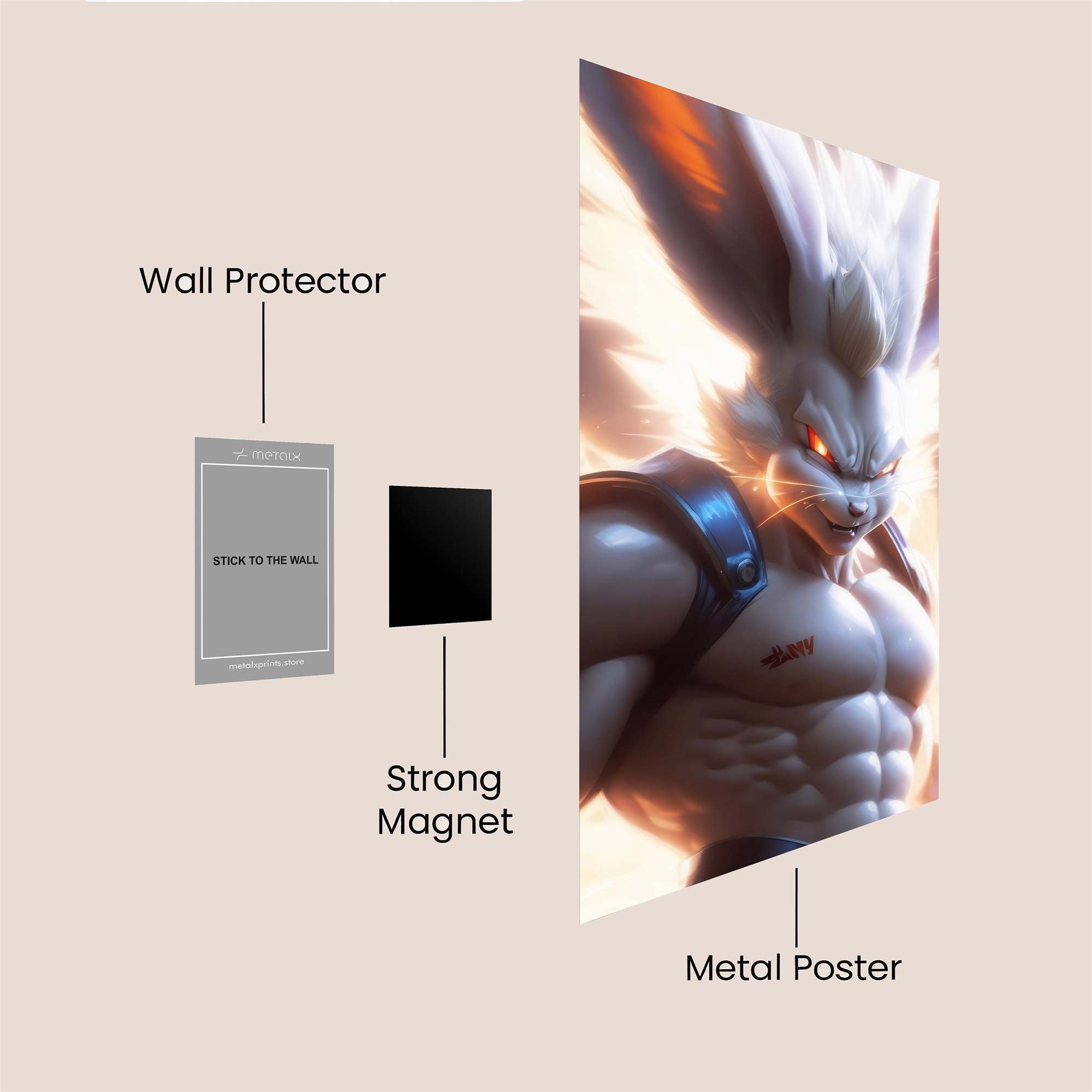 Rabbit Rage Safe Wall Magnetic / M