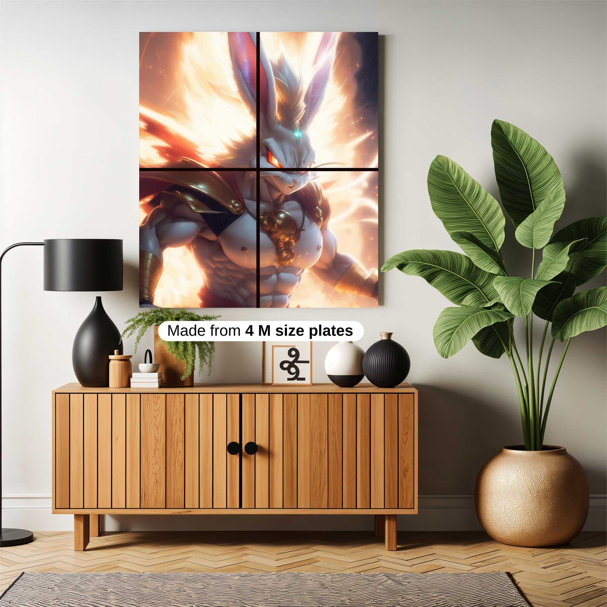 Bunny Blaze Safe Wall Magnetic / M