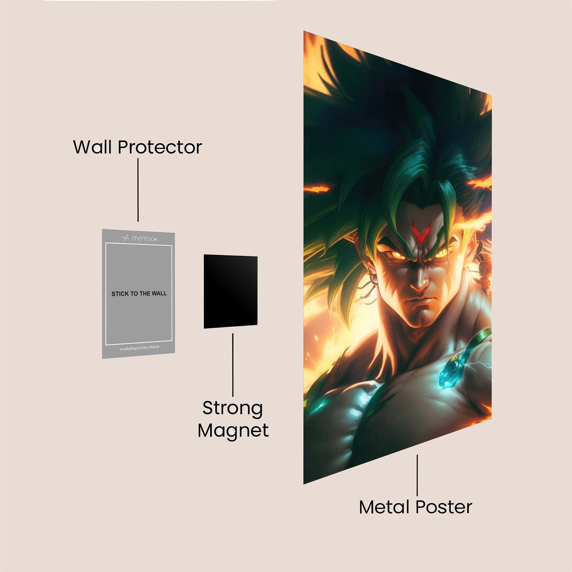 Broly Blaze Safe Wall Magnetic / M