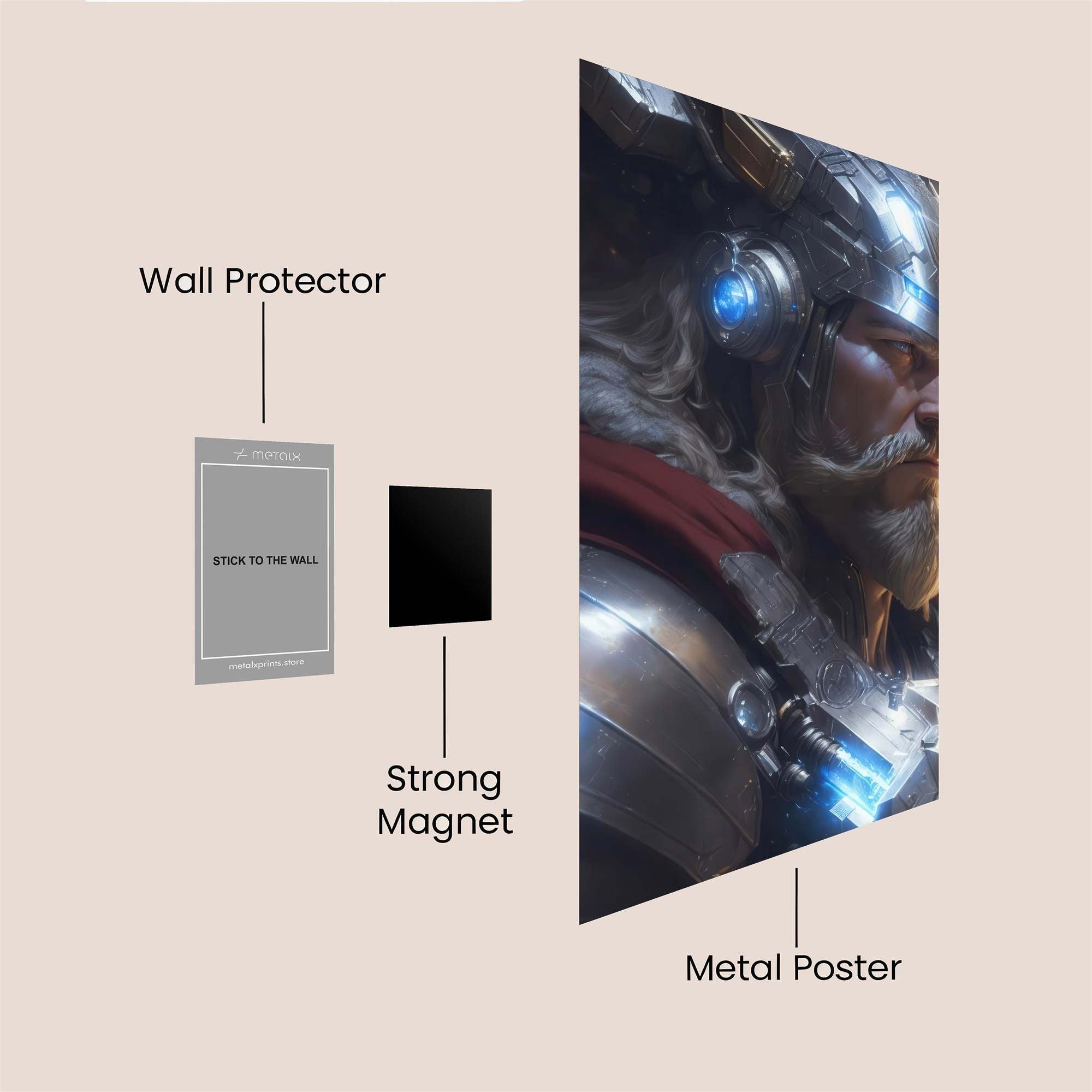 Thor Regal Safe Wall Magnetic / M