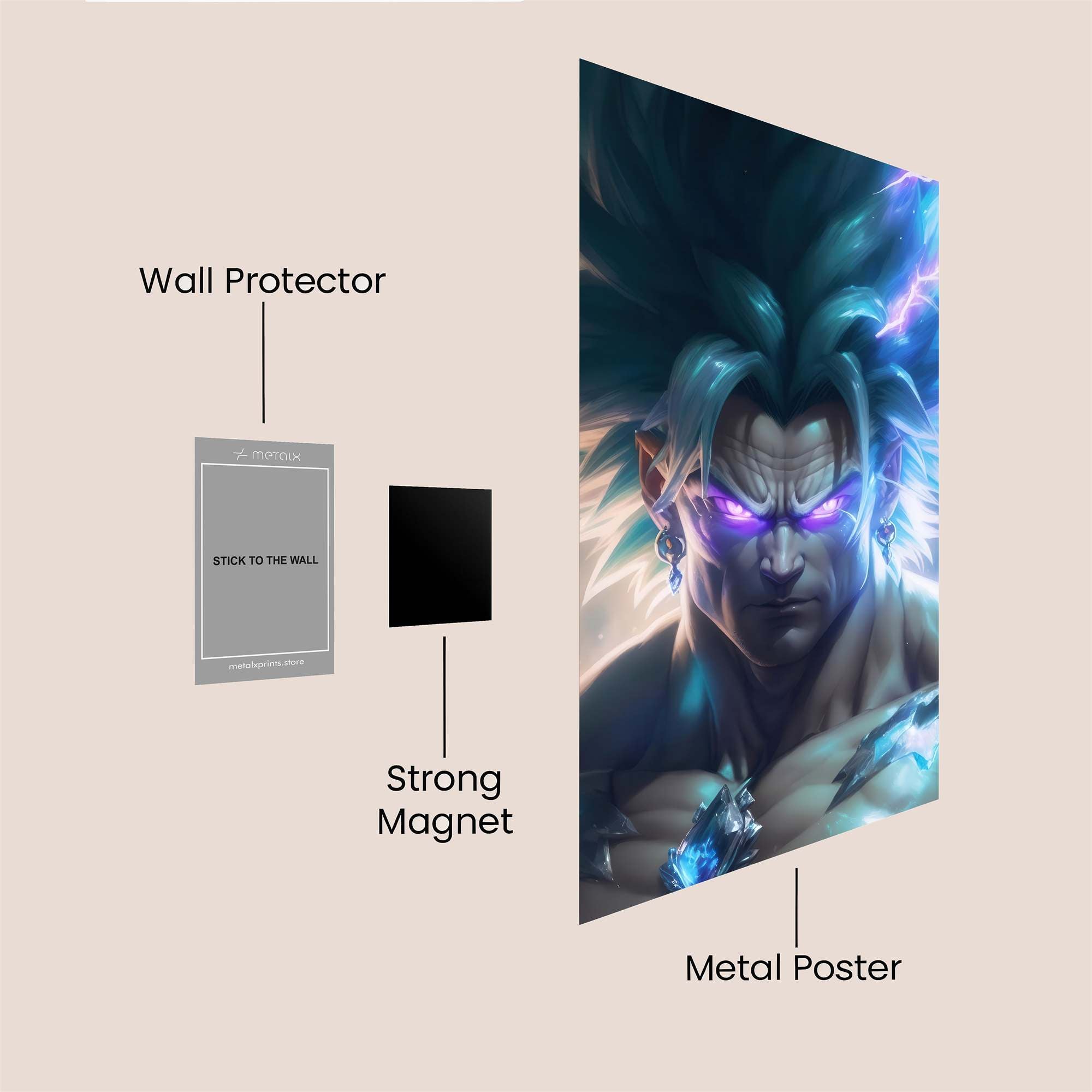 Broly Thunderous Safe Wall Magnetic / M