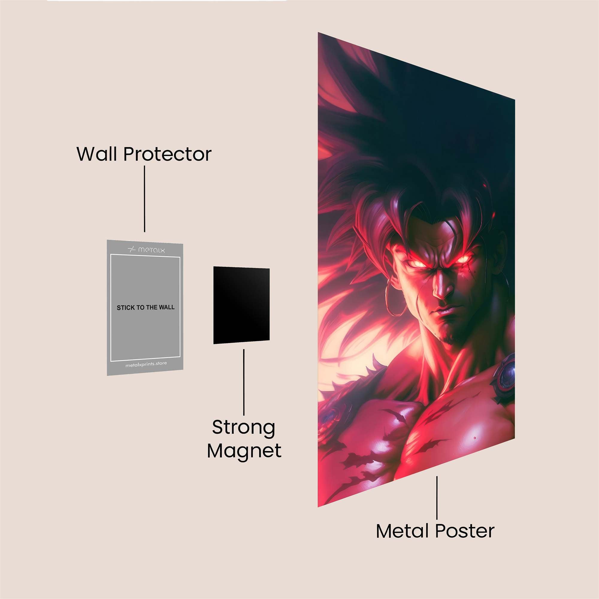 Broly Berserk Safe Wall Magnetic / M