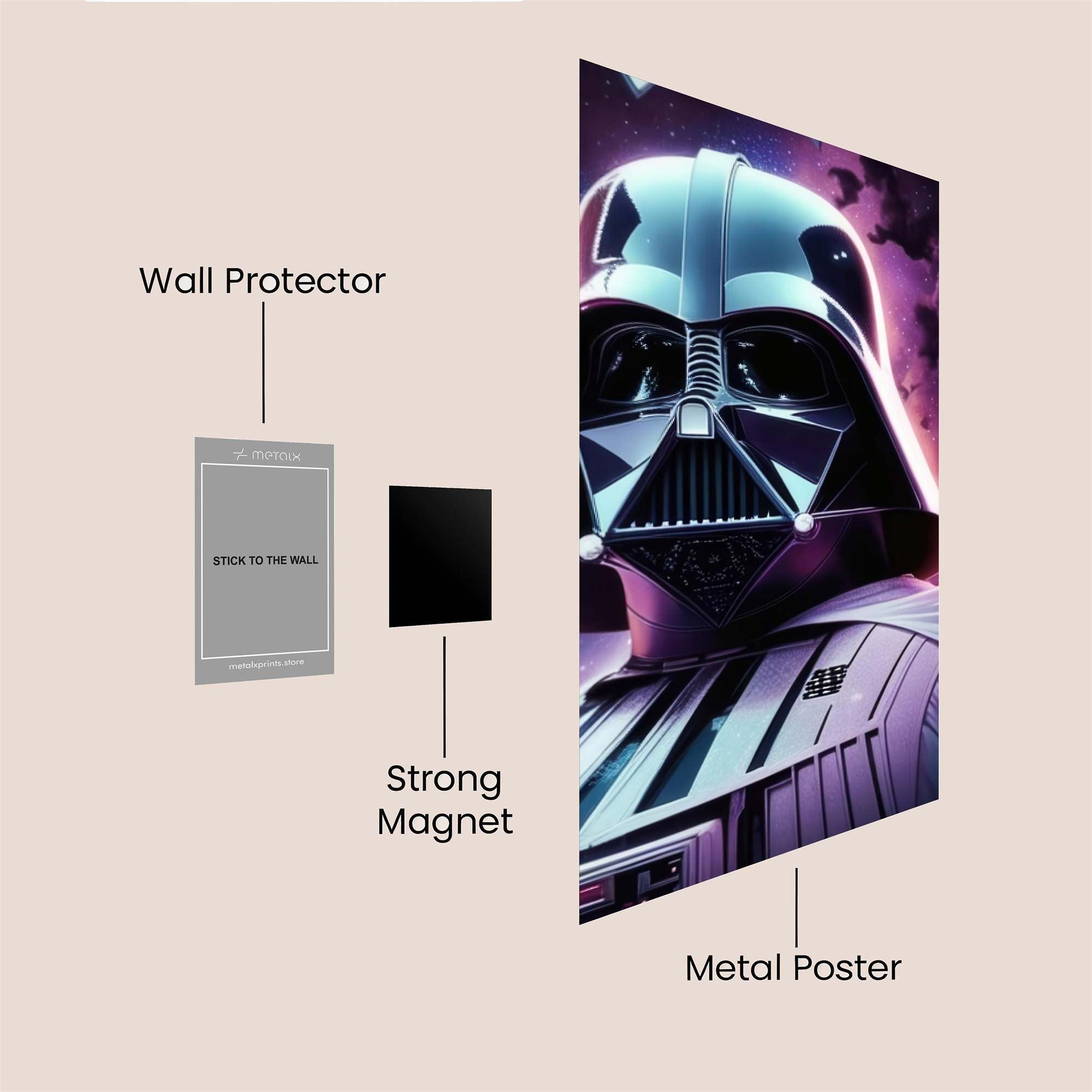 Vader Cosmic Safe Wall Magnetic / M
