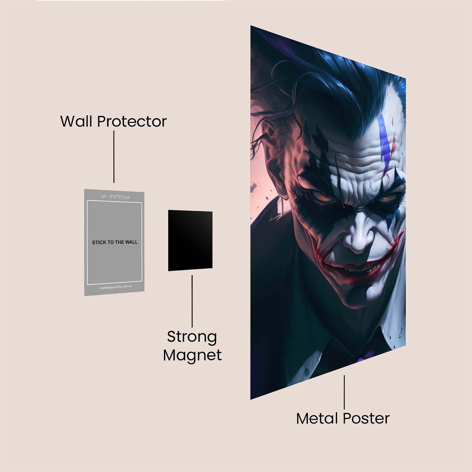 Joker Sinister Safe Wall Magnetic / M