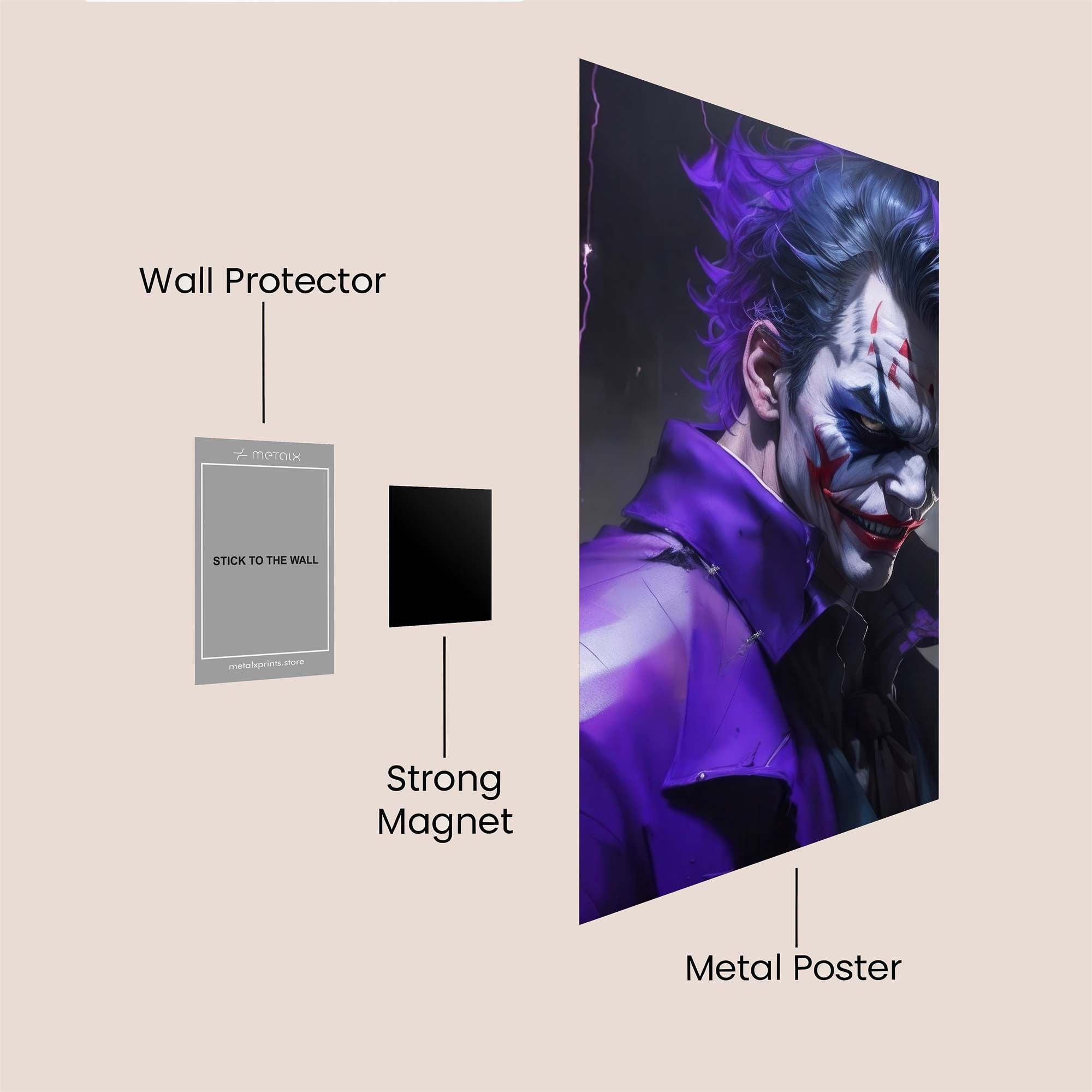 Joker Menace Safe Wall Magnetic / M