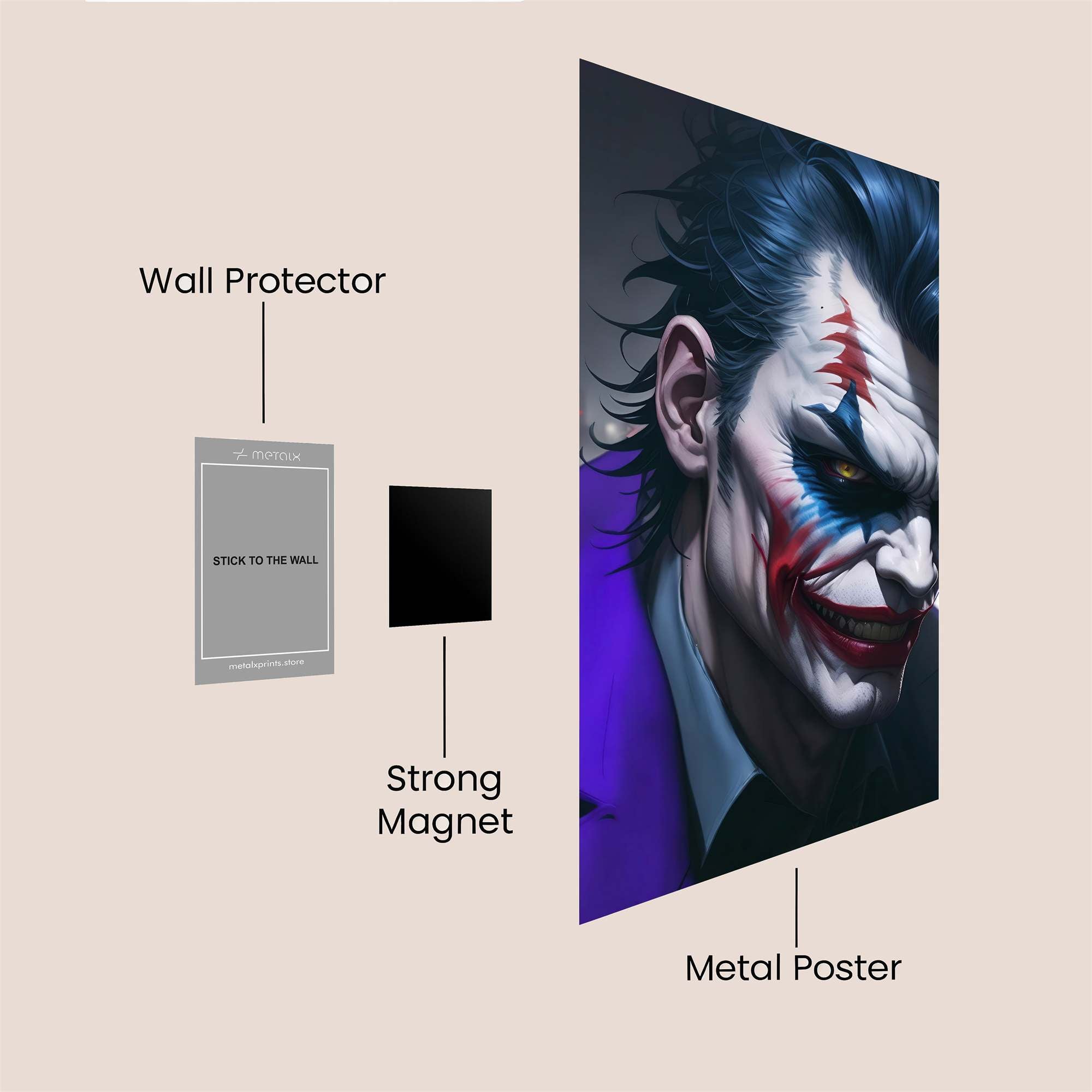 Joker Menace Safe Wall Magnetic / M