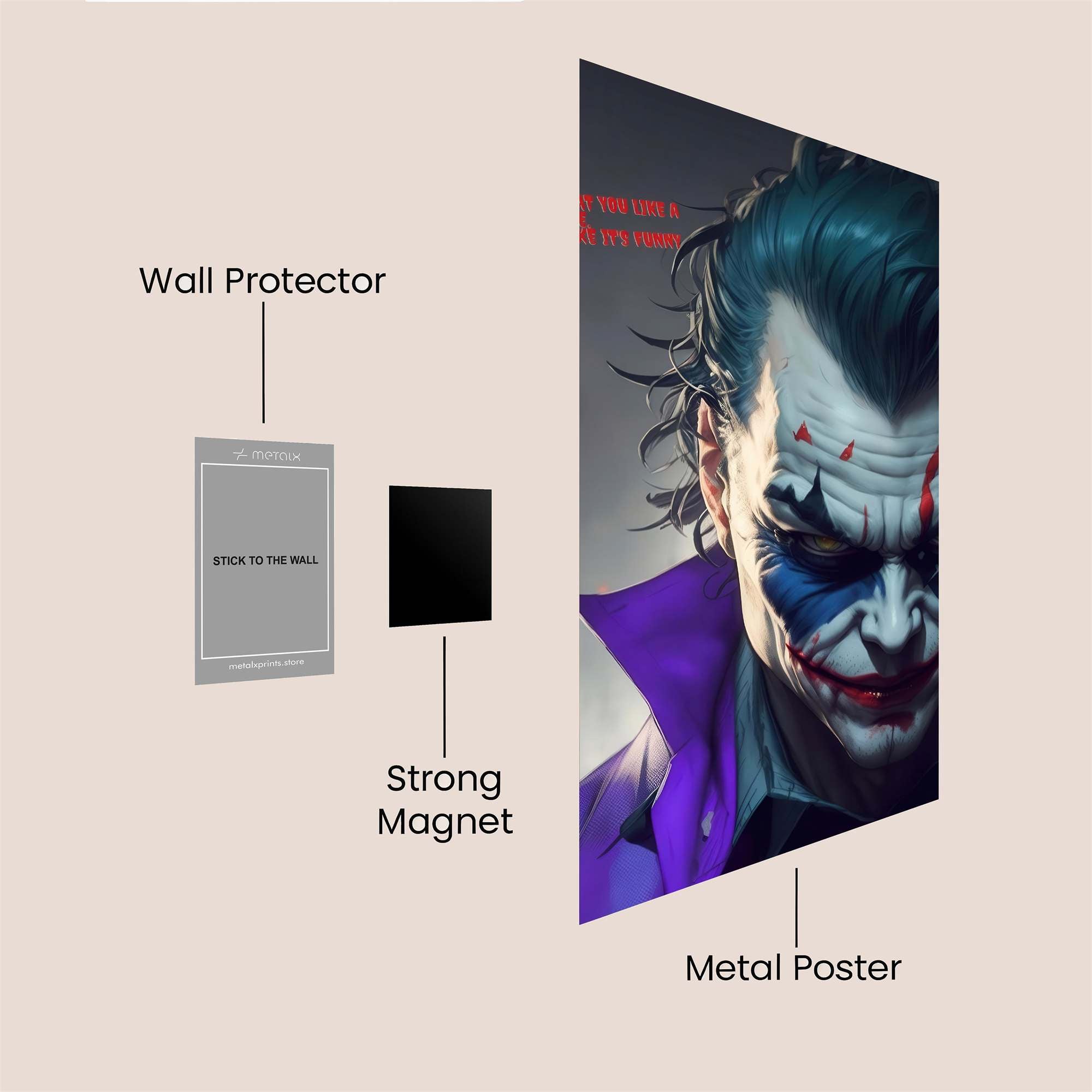 Joker Sinister Safe Wall Magnetic / M