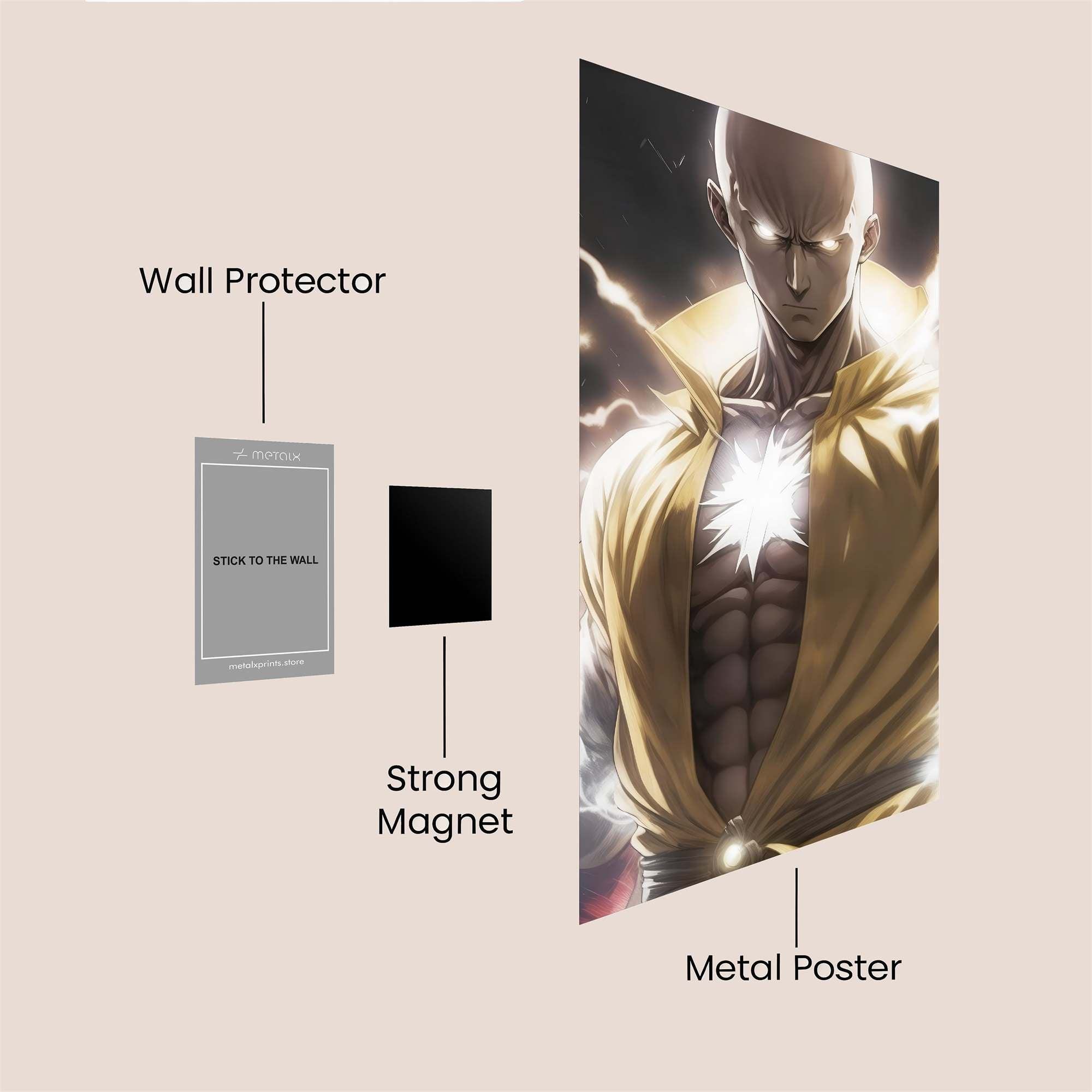 Saitama Radiant Safe Wall Magnetic / M