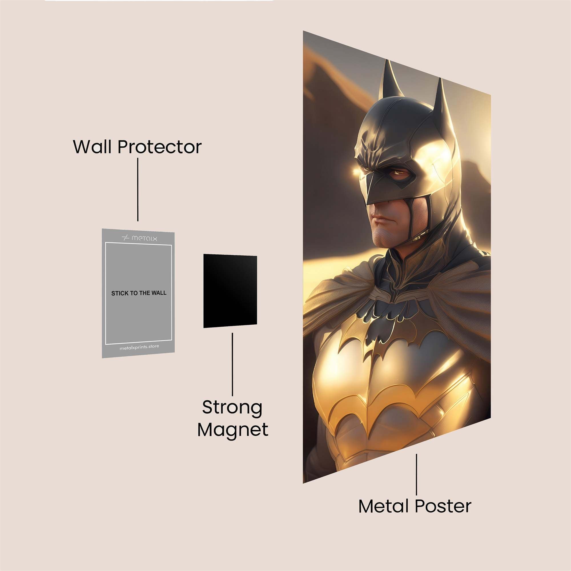 Batman Radiant Safe Wall Magnetic / M
