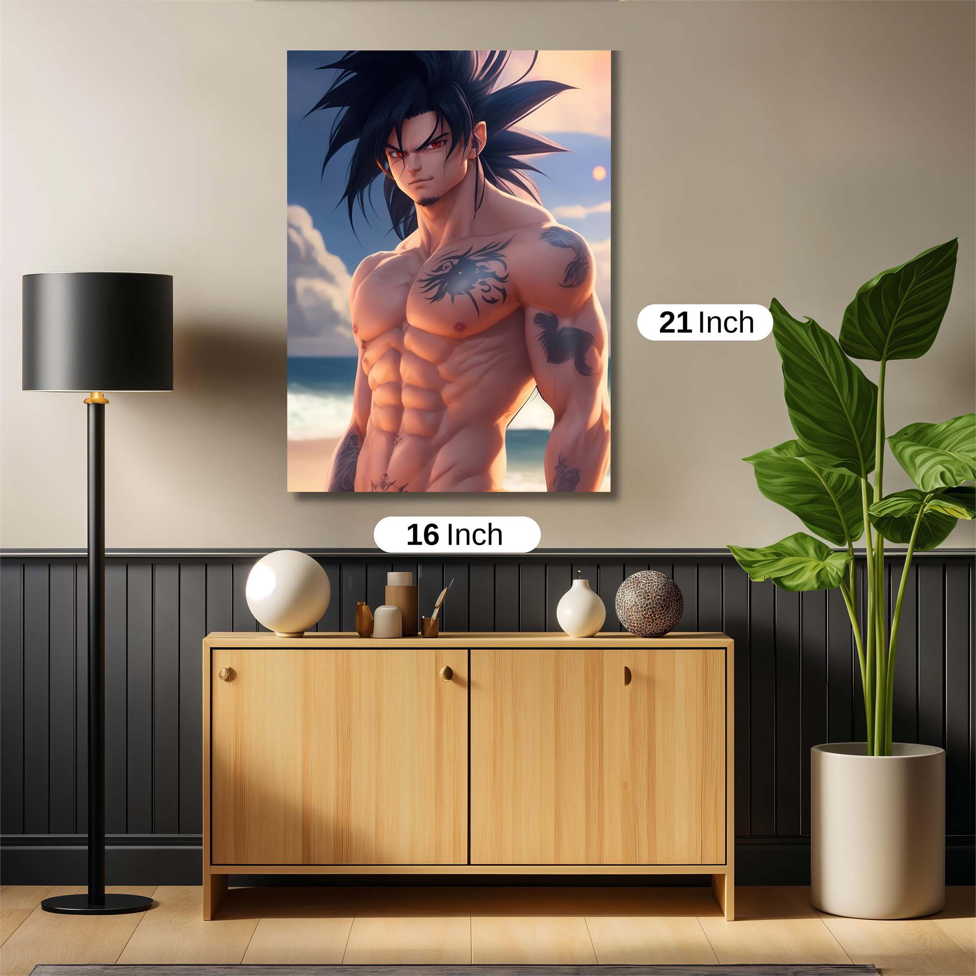 Goku Fierce Safe Wall Magnetic / M