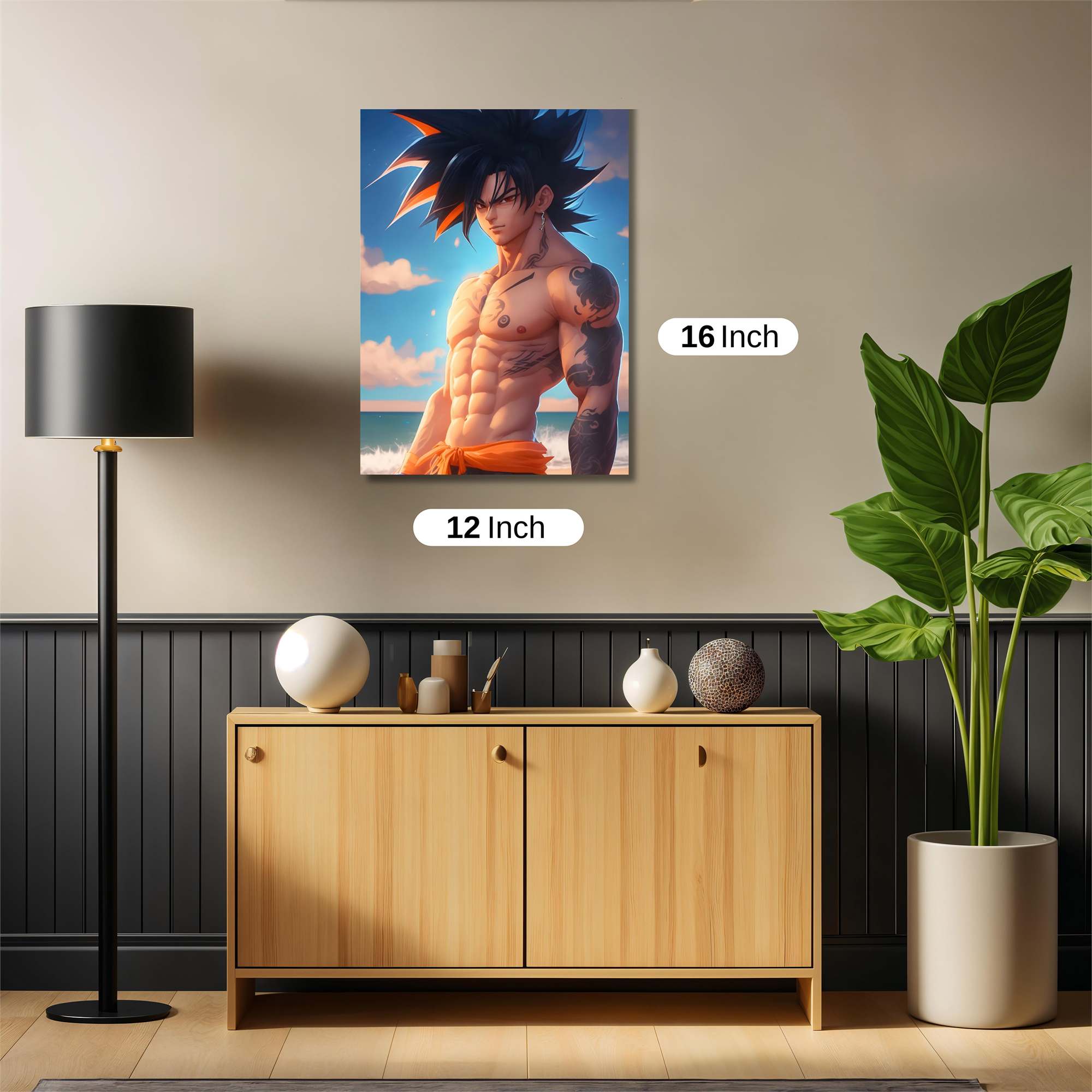 Goku Rebellious Safe Wall Magnetic / M