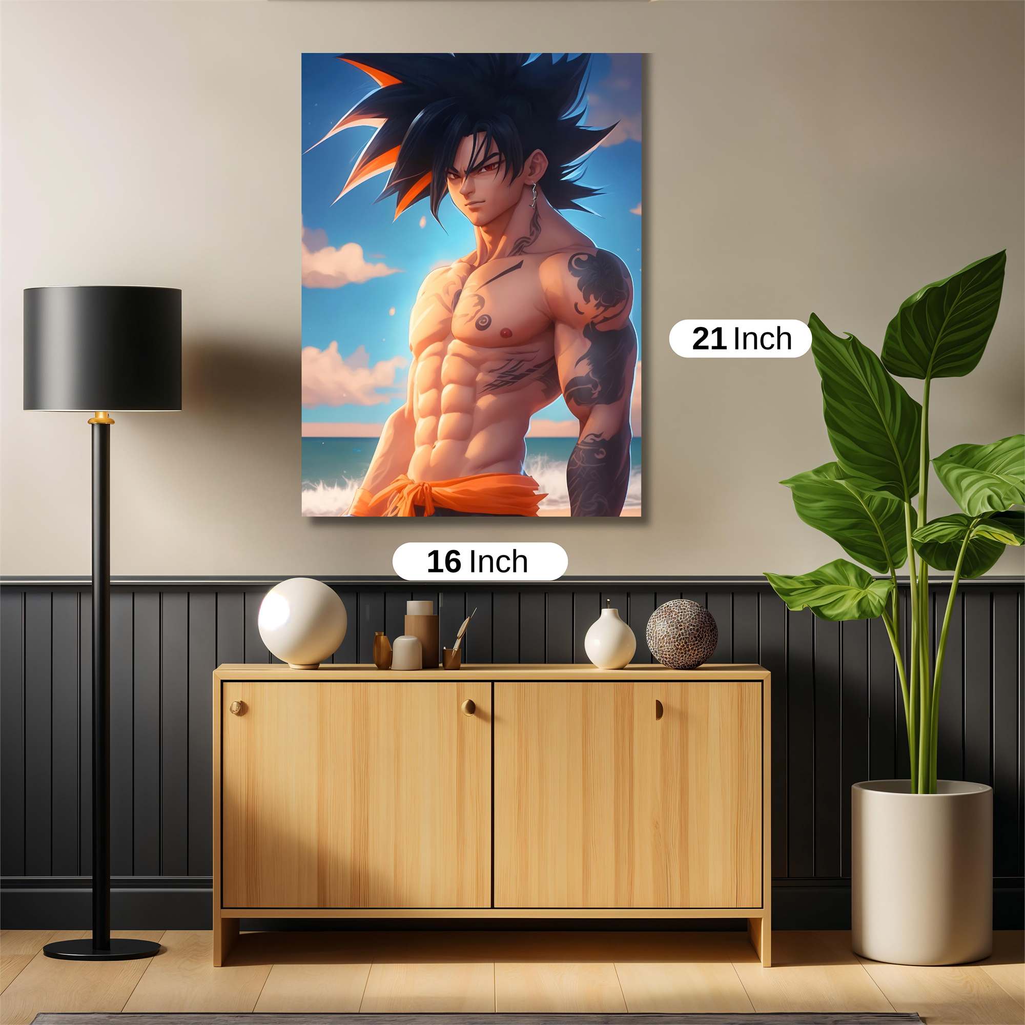 Goku Rebellious Safe Wall Magnetic / M
