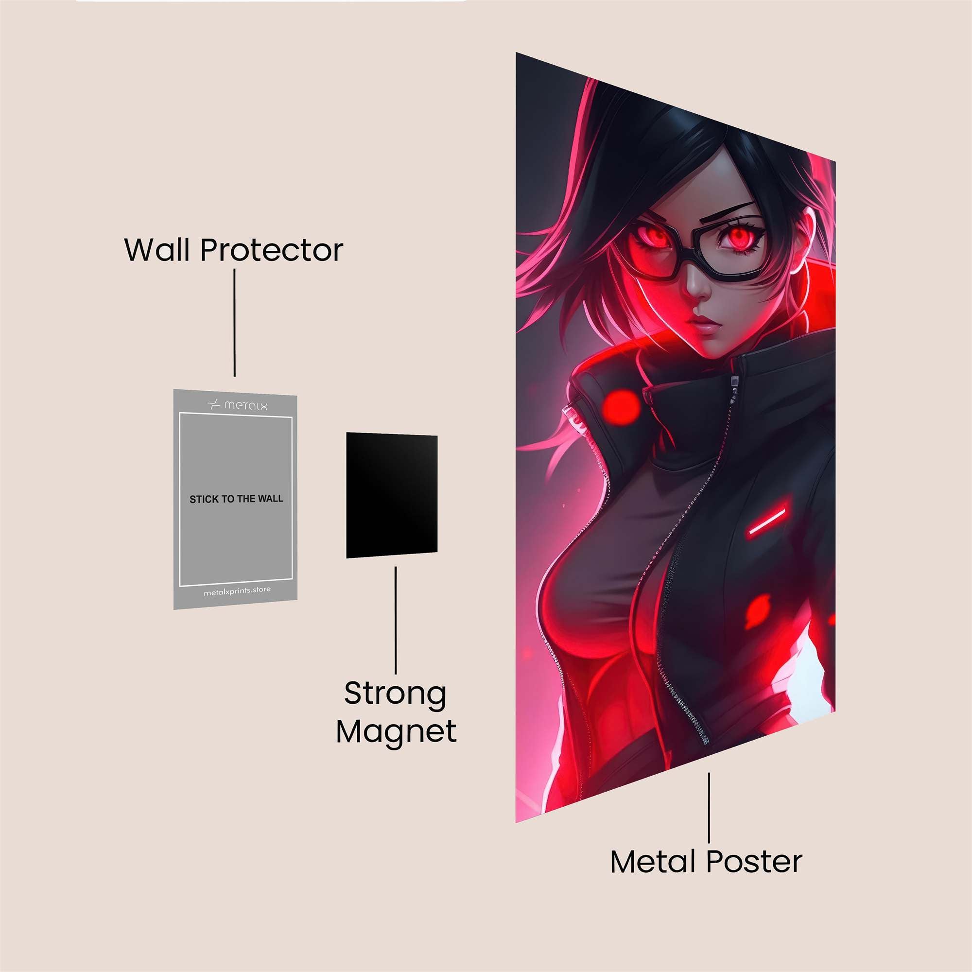 Neon Rebel Safe Wall Magnetic / M