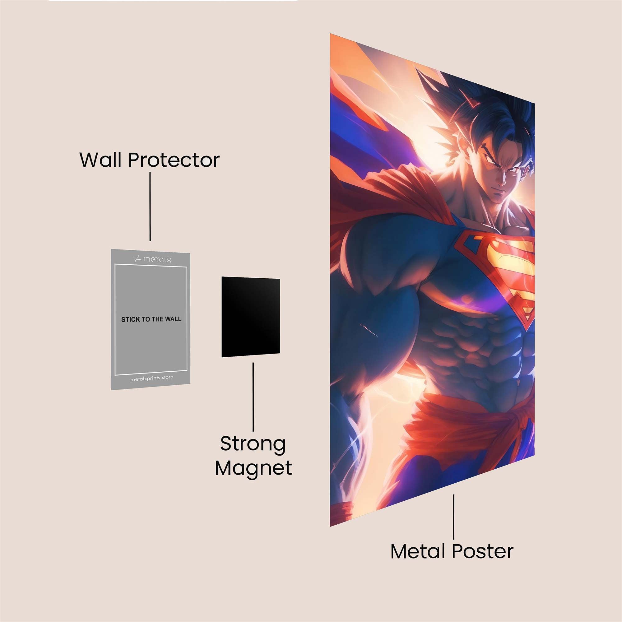 Goku Heroic Safe Wall Magnetic / M